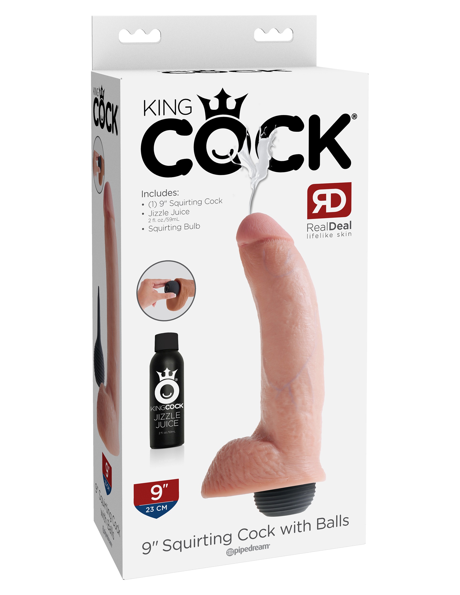 king cock  inch squirting cock with balls flesh 