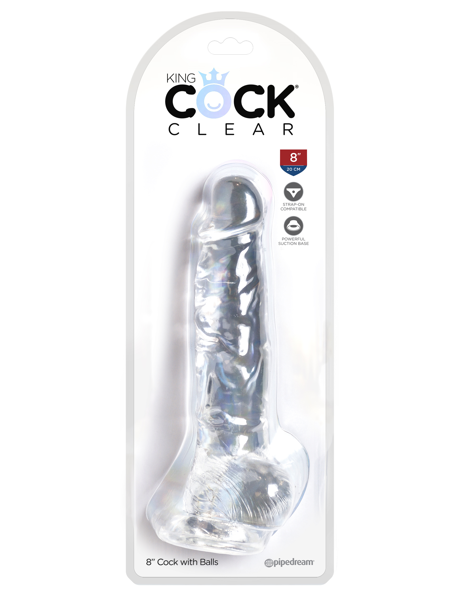 king cock clear  inch cock with balls 