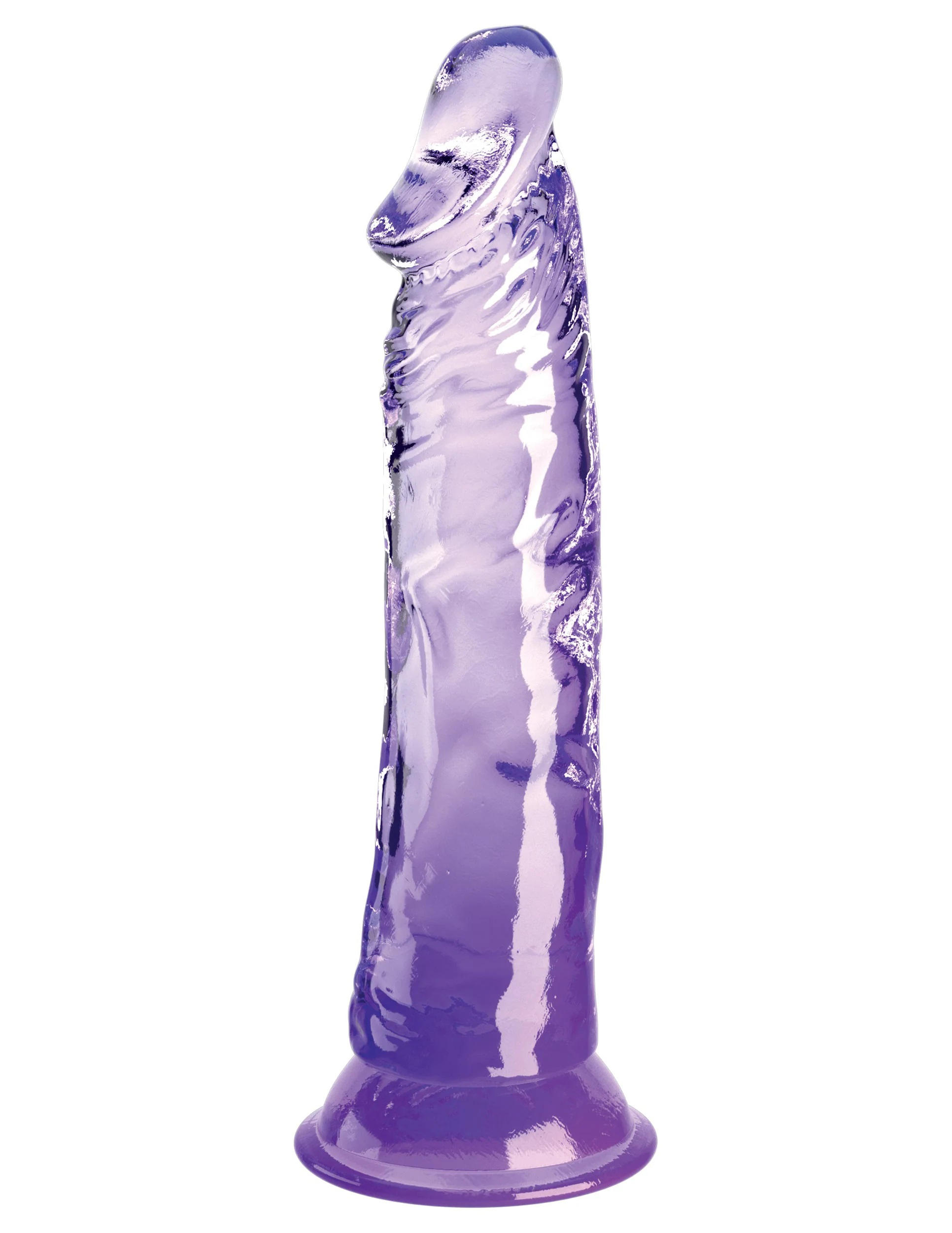 king cock clear  inch purple 