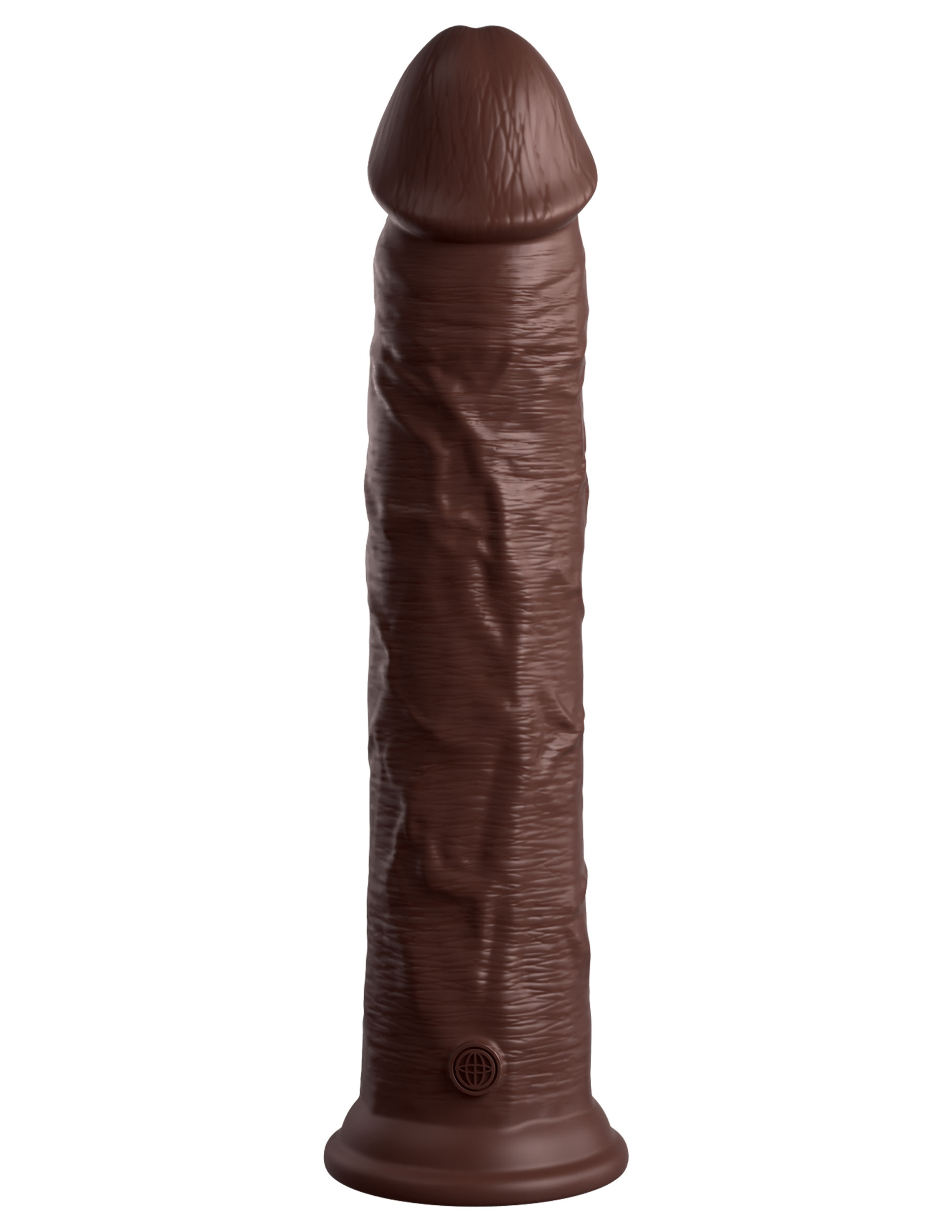 king cock elite  inch silicone dual density cock brown 