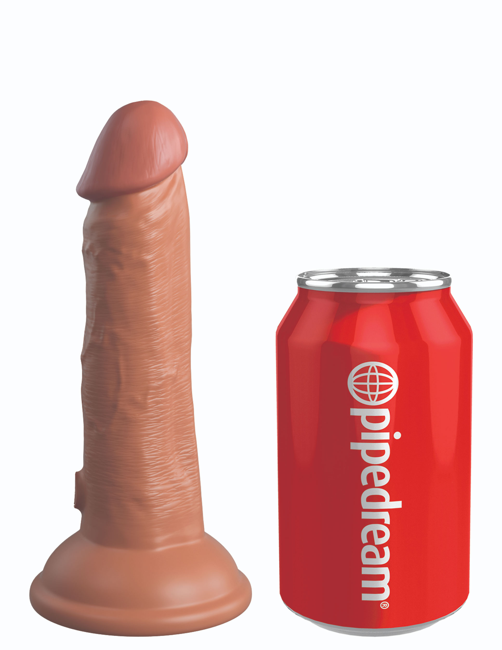 king cock elite  inch silicone dual density cock  tan 