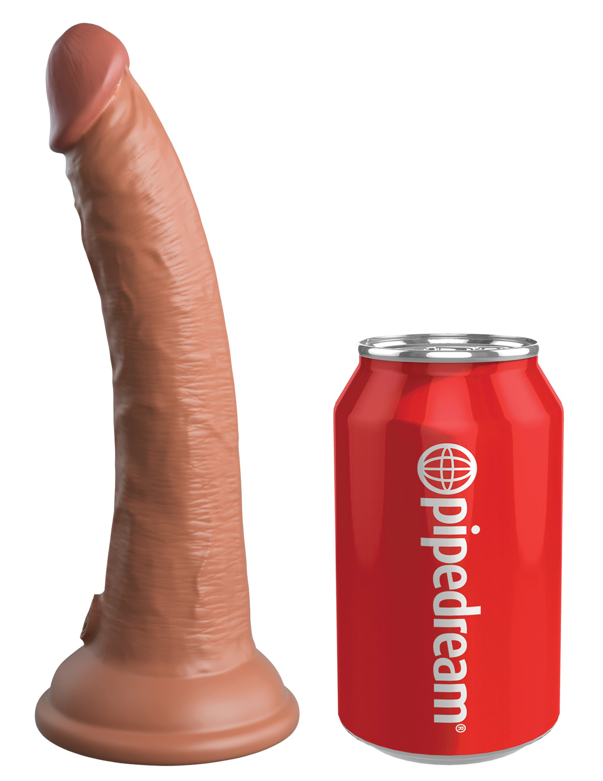 king cock elite  inch dual density silicone cock  tan 