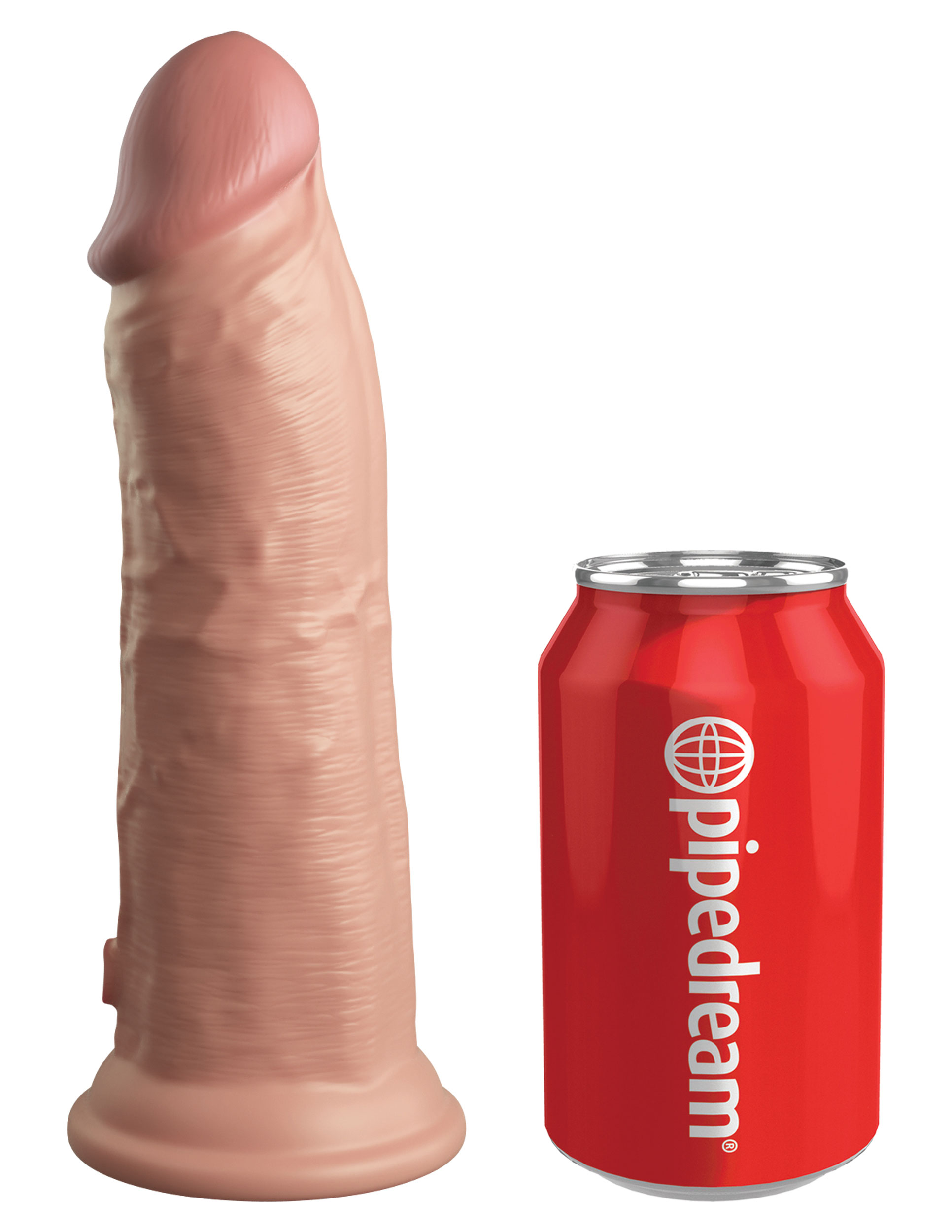 king cock elite  inch dual density silicone cock  light 