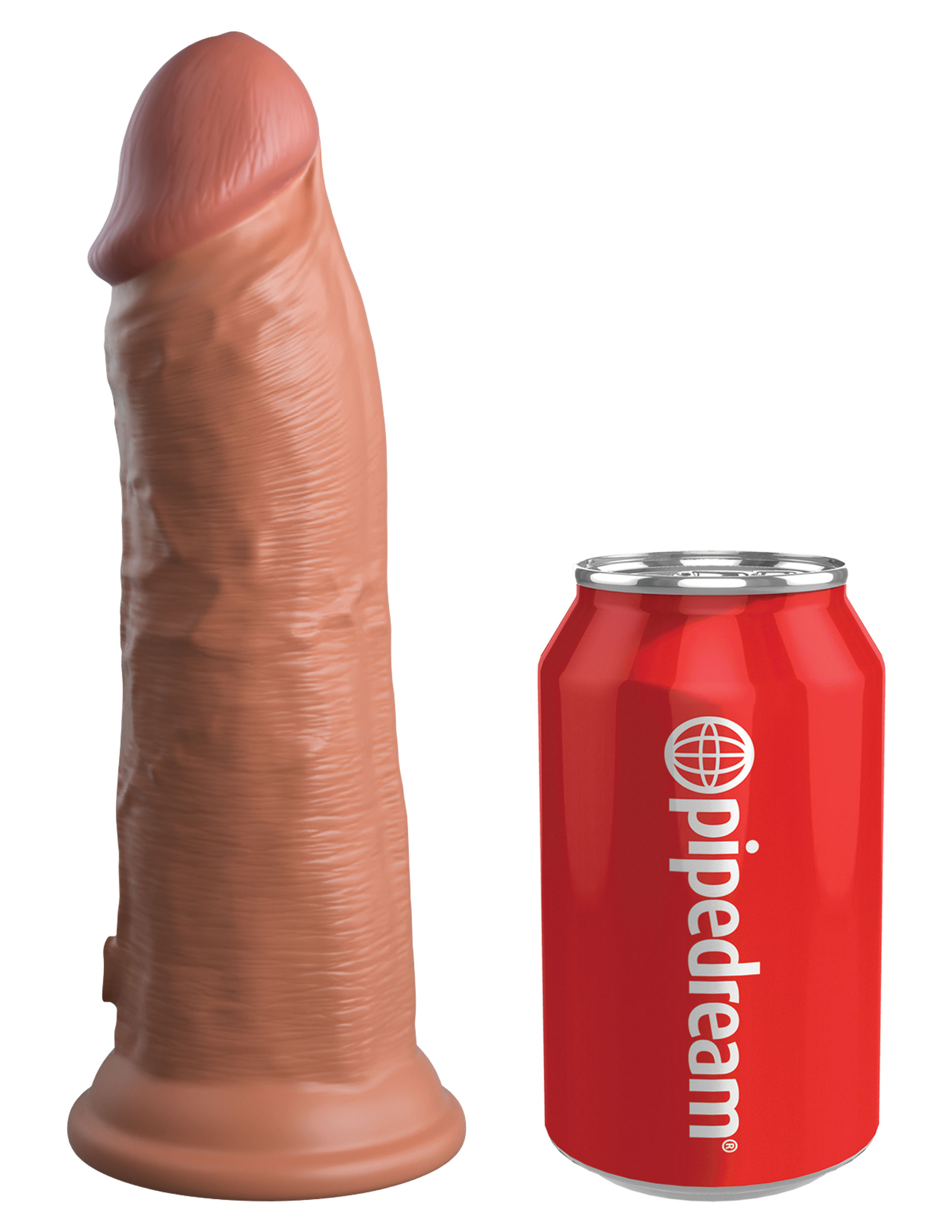 king cock elite  inch silicone dual density cock  tan 