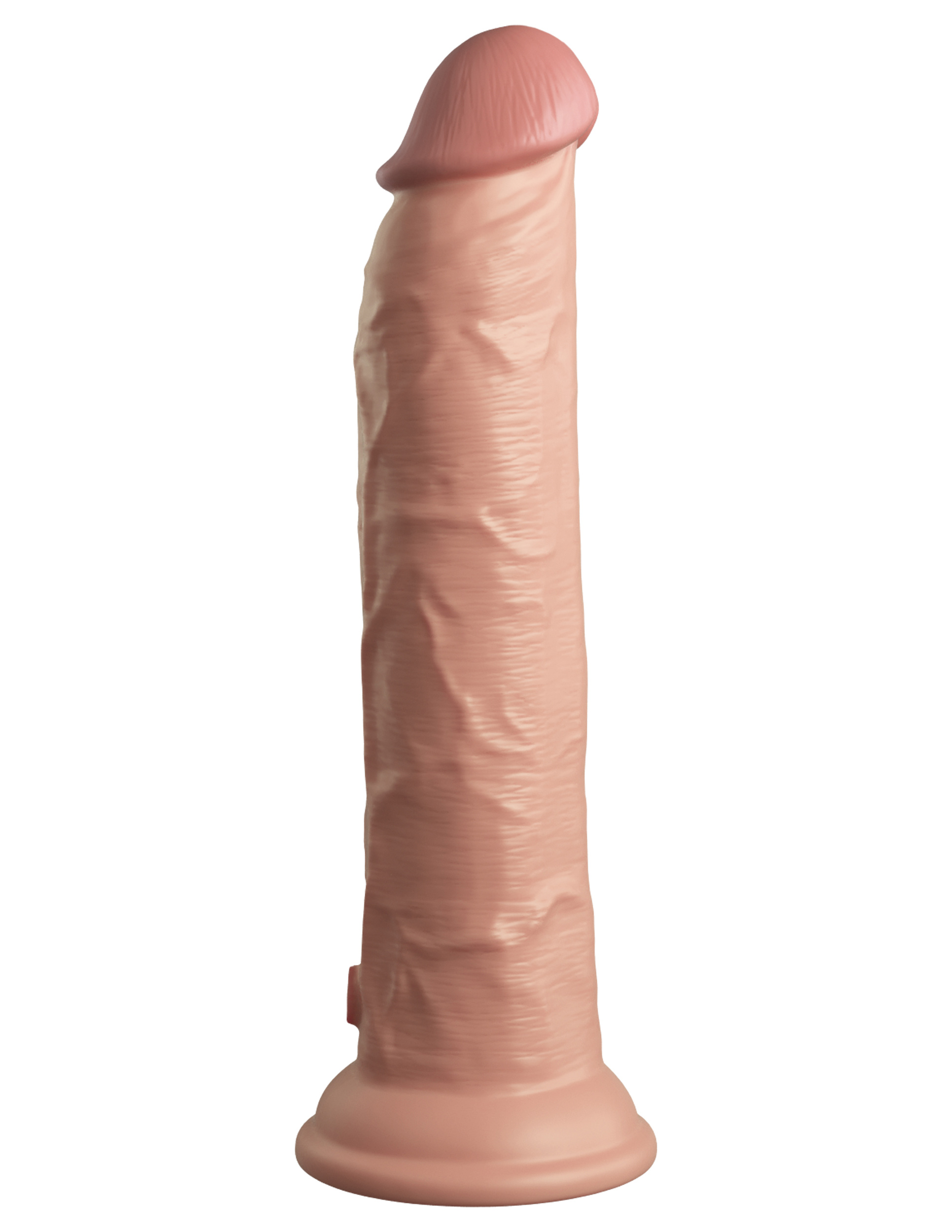 king cock elite  inch vibrating silicone dual  density cock with remote light 