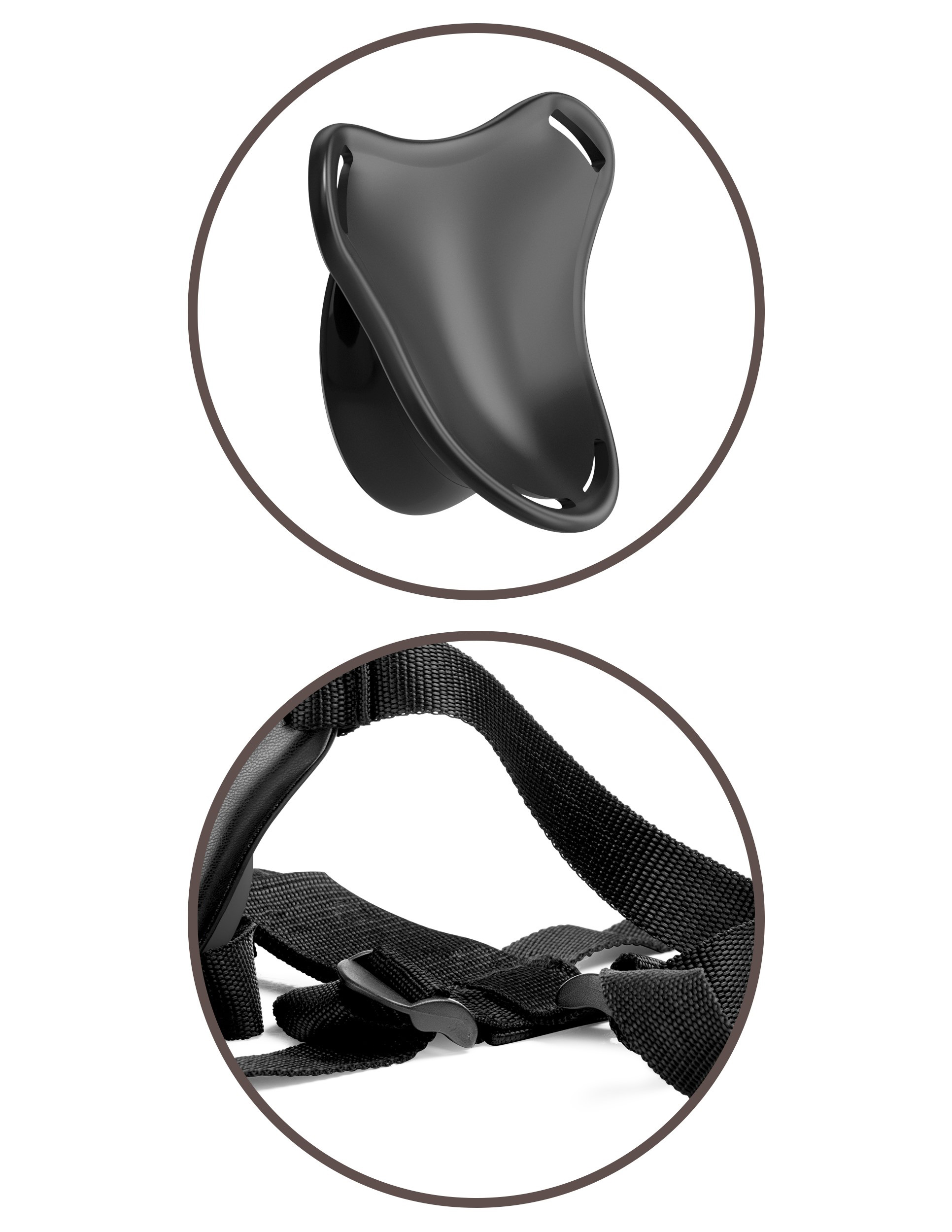 king cock elite beginners body dock strap on  harness black 