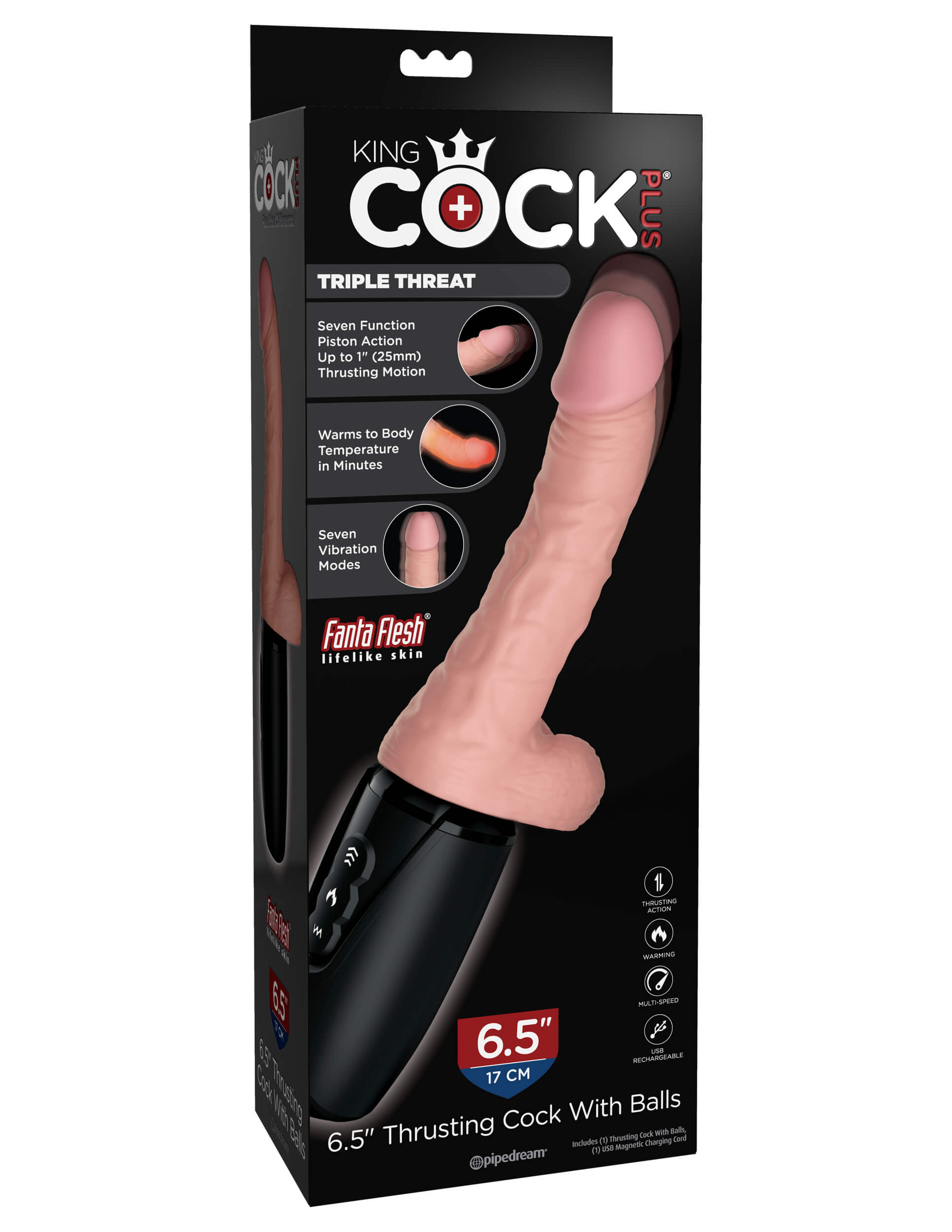 king cock thrusting cock  . inch with balls 