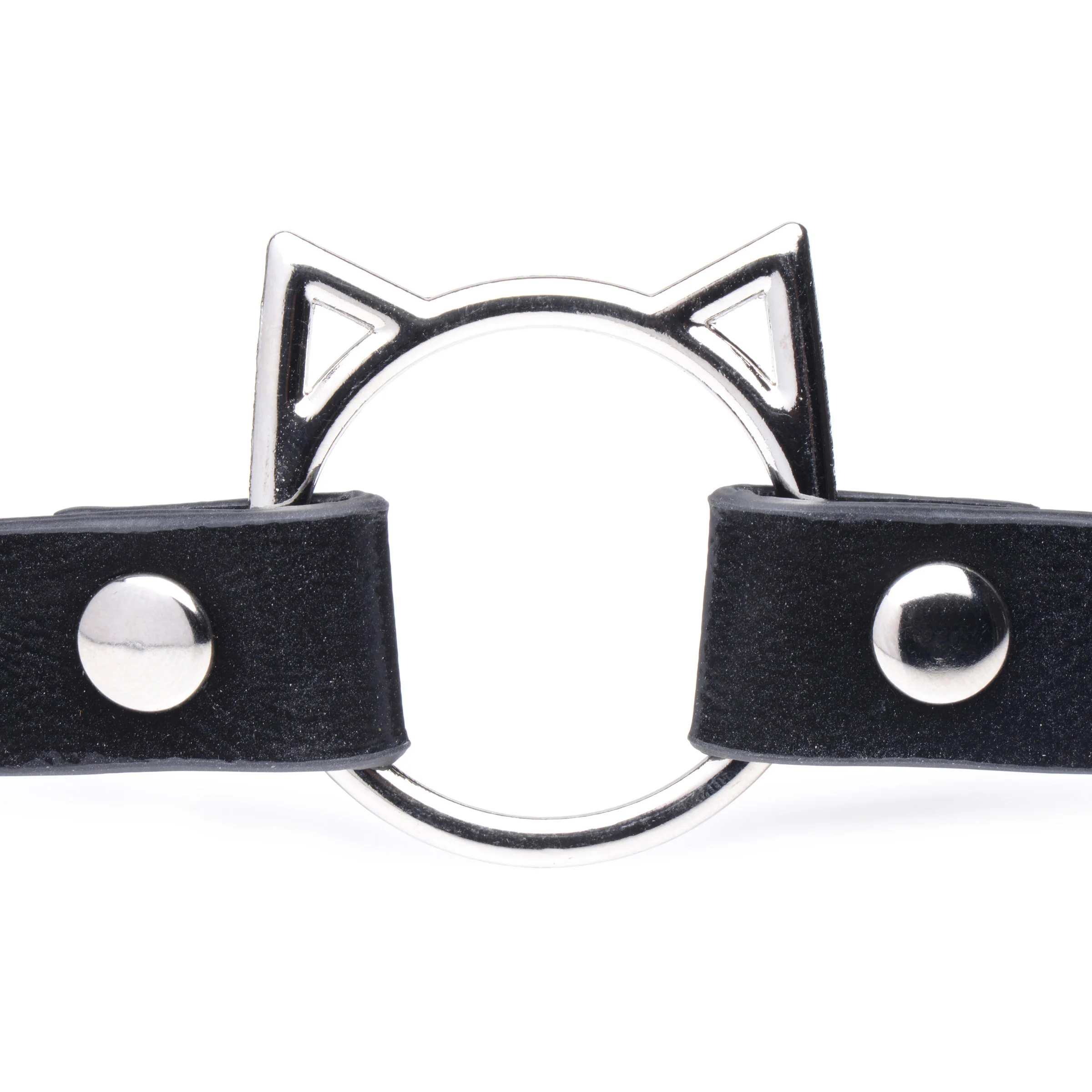 kinky kitty ring slim choker black 