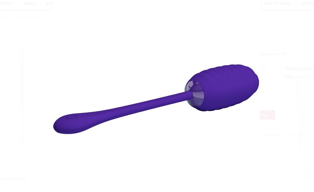 kirk rechargeable vibrating egg purple 