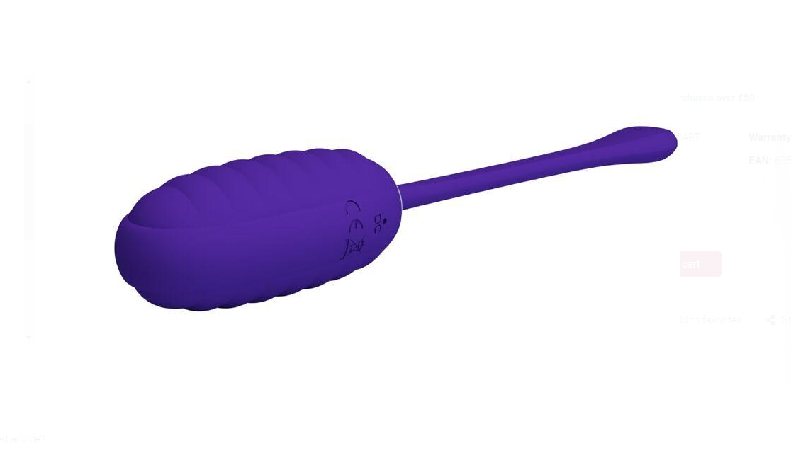 kirk rechargeable vibrating egg purple 