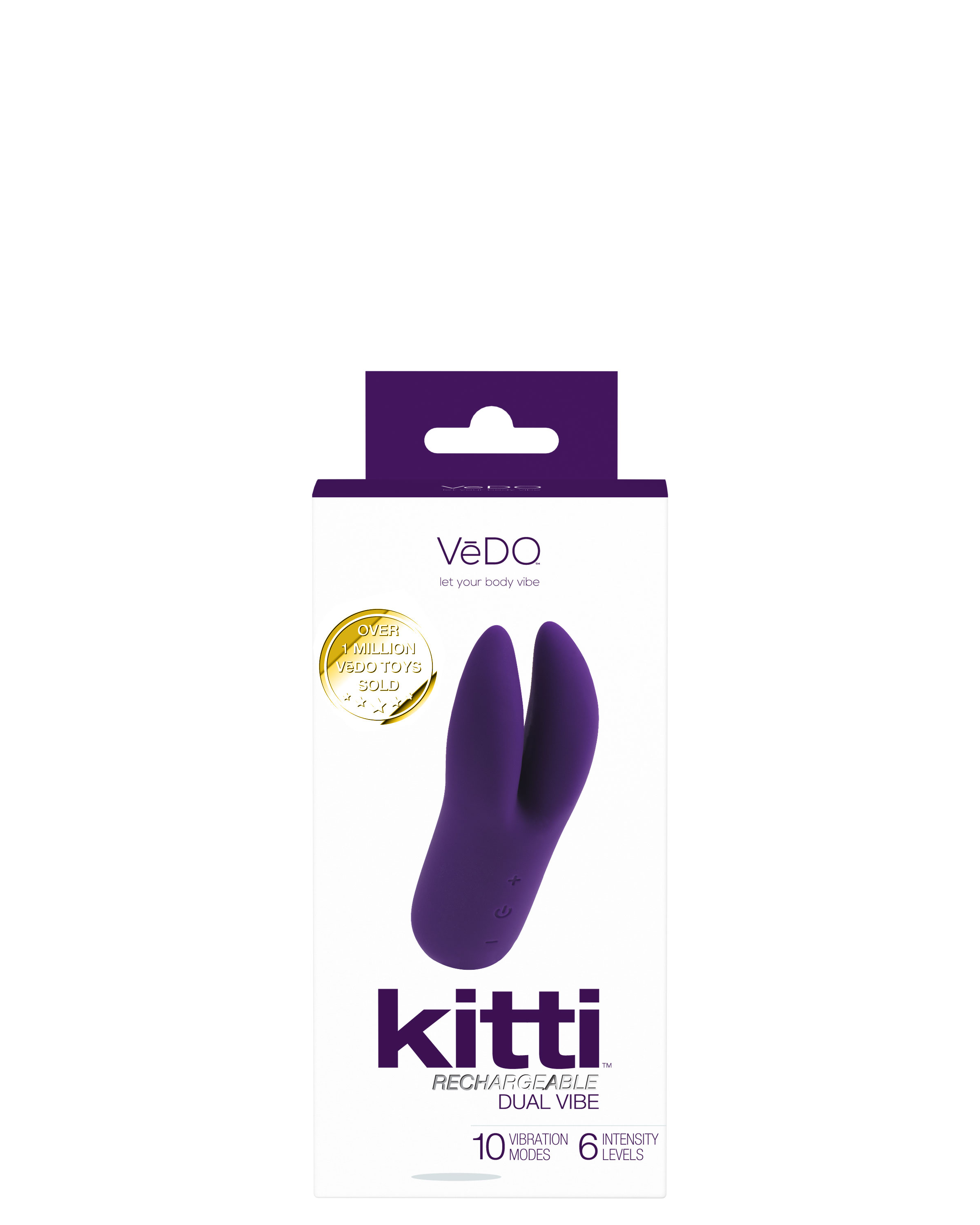 kitti rechargeable dual vibe deep purple 