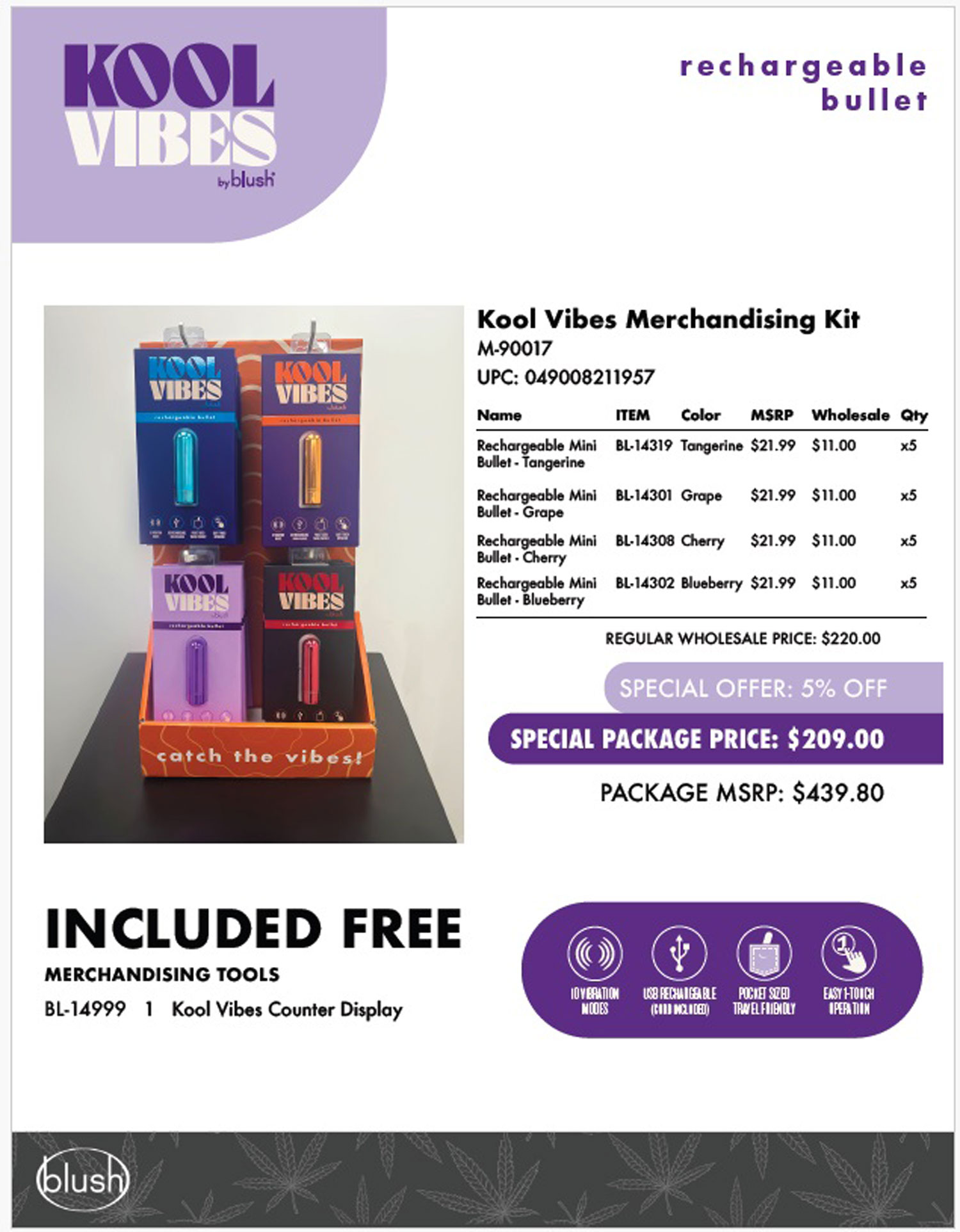 kool vibes merchandising kit 