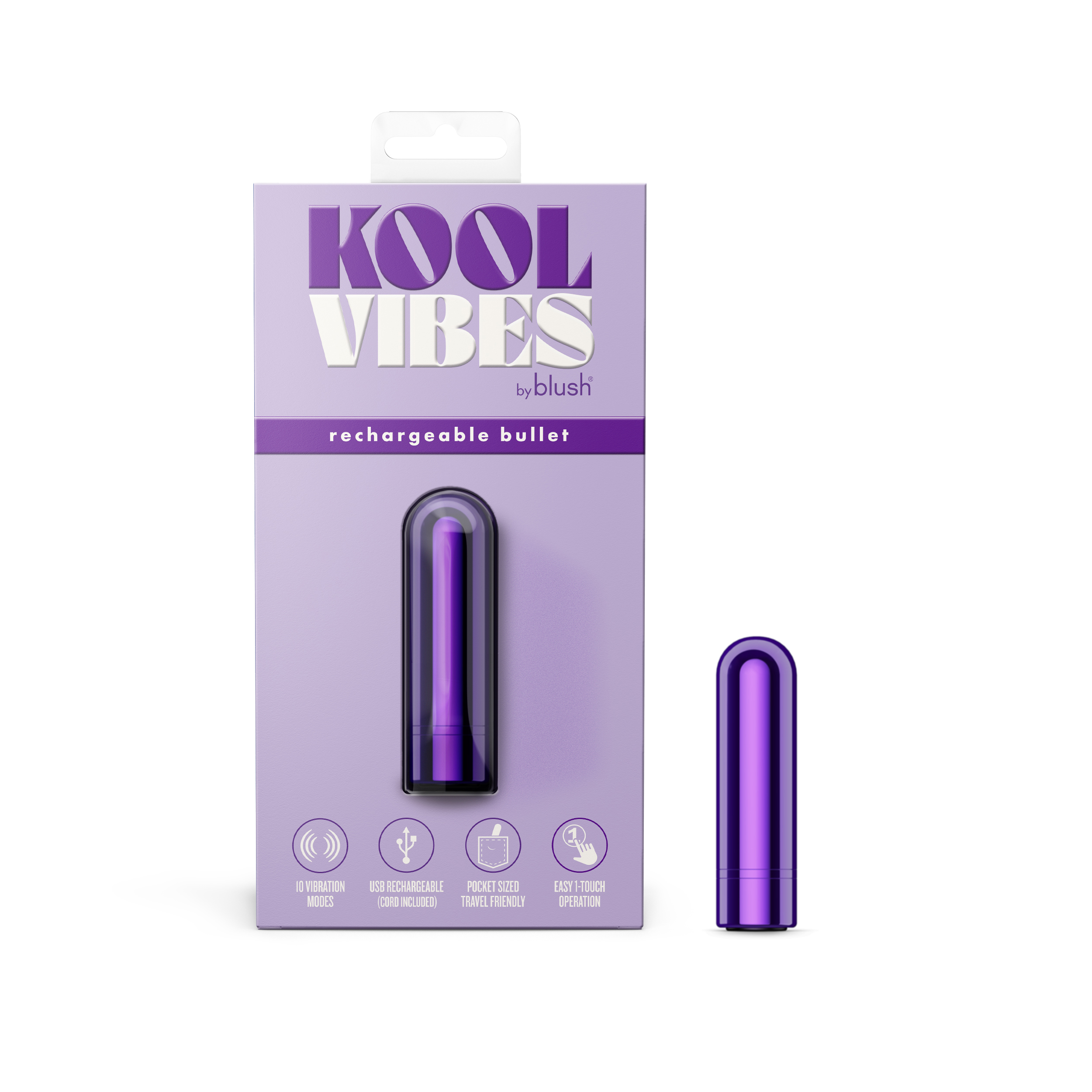 kool vibes rechargeable mini bullet grape 