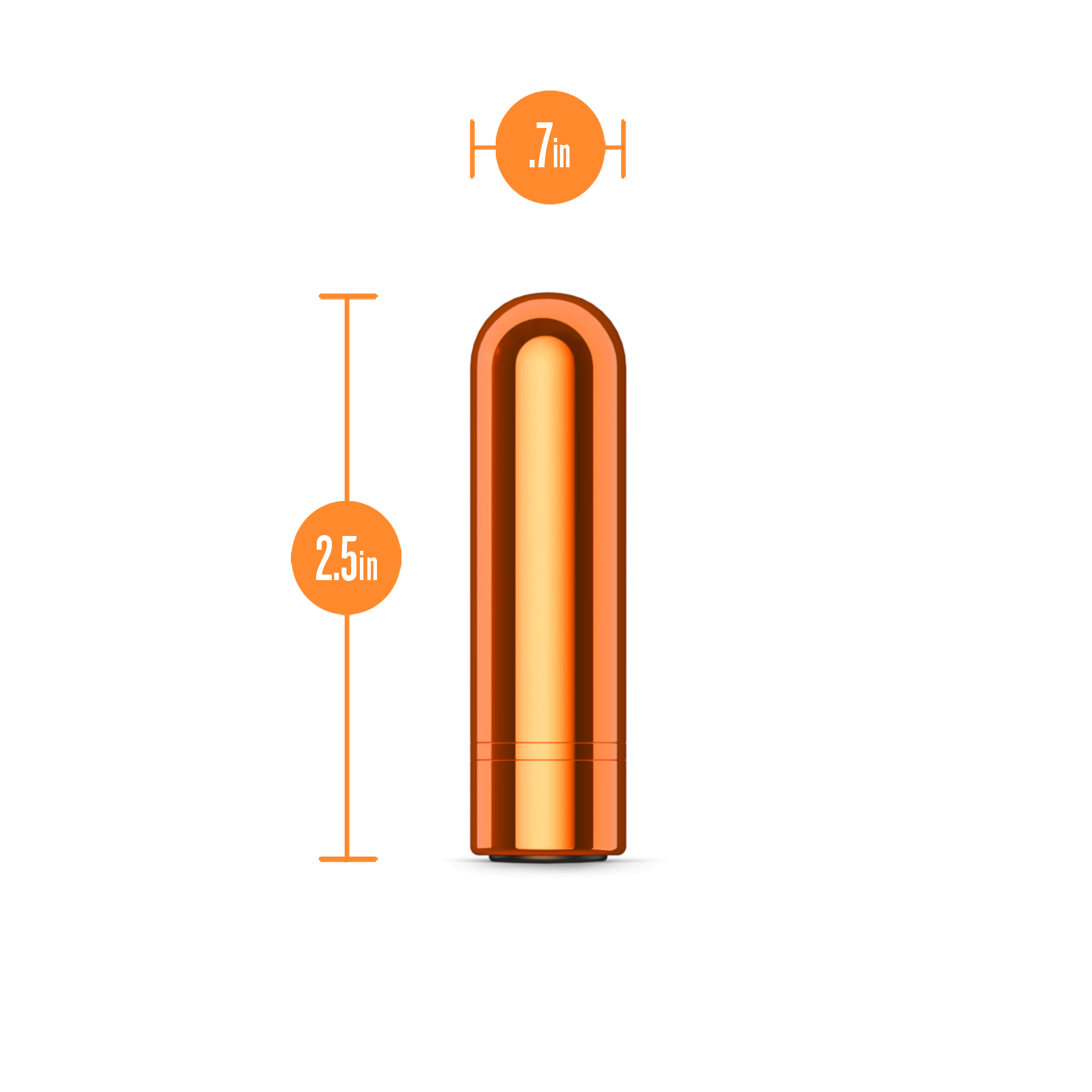 kool vibes rechargeable mini bullet tangerine 