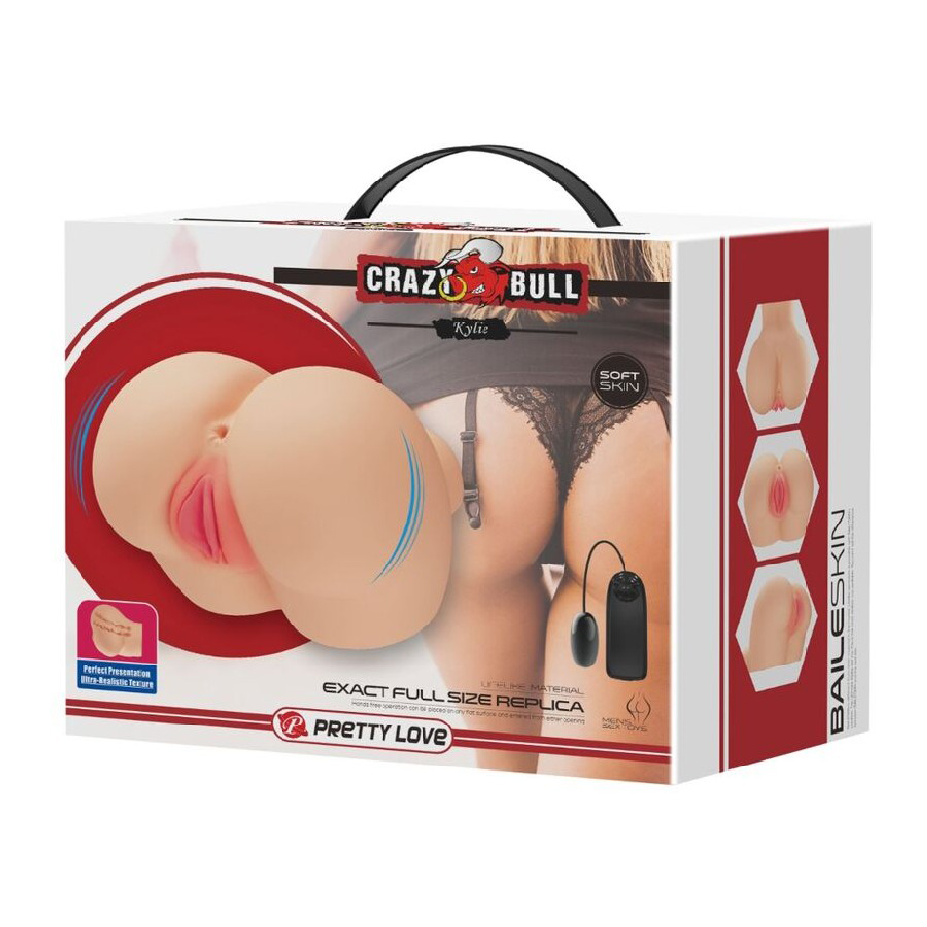 kylie realistic vagina and ass vibrator light 