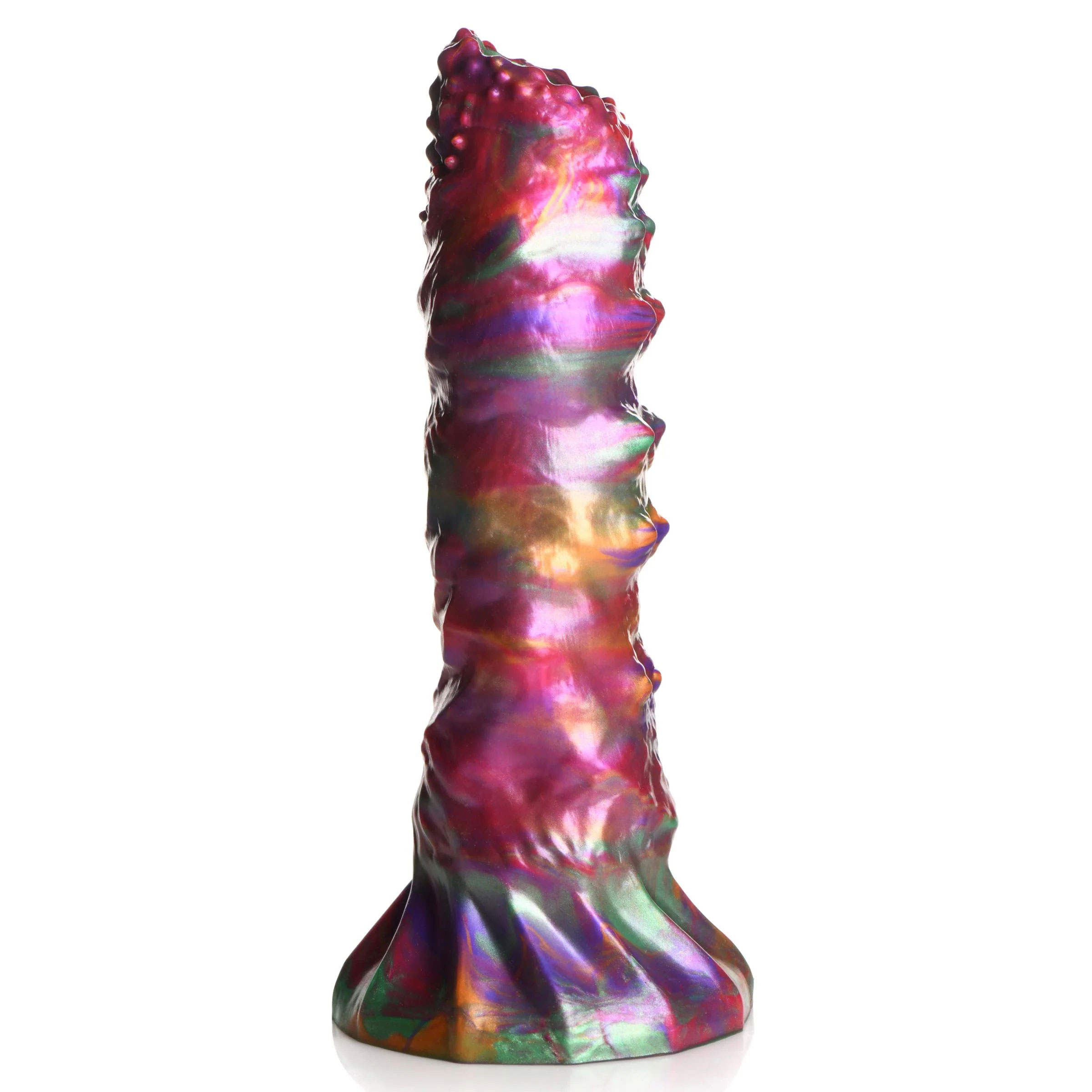 larva silicone ovipositor dildo with eggs multicolor 