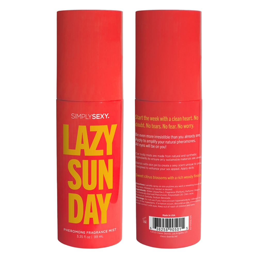 lazy sunday pheromone fragrance mists . oz 