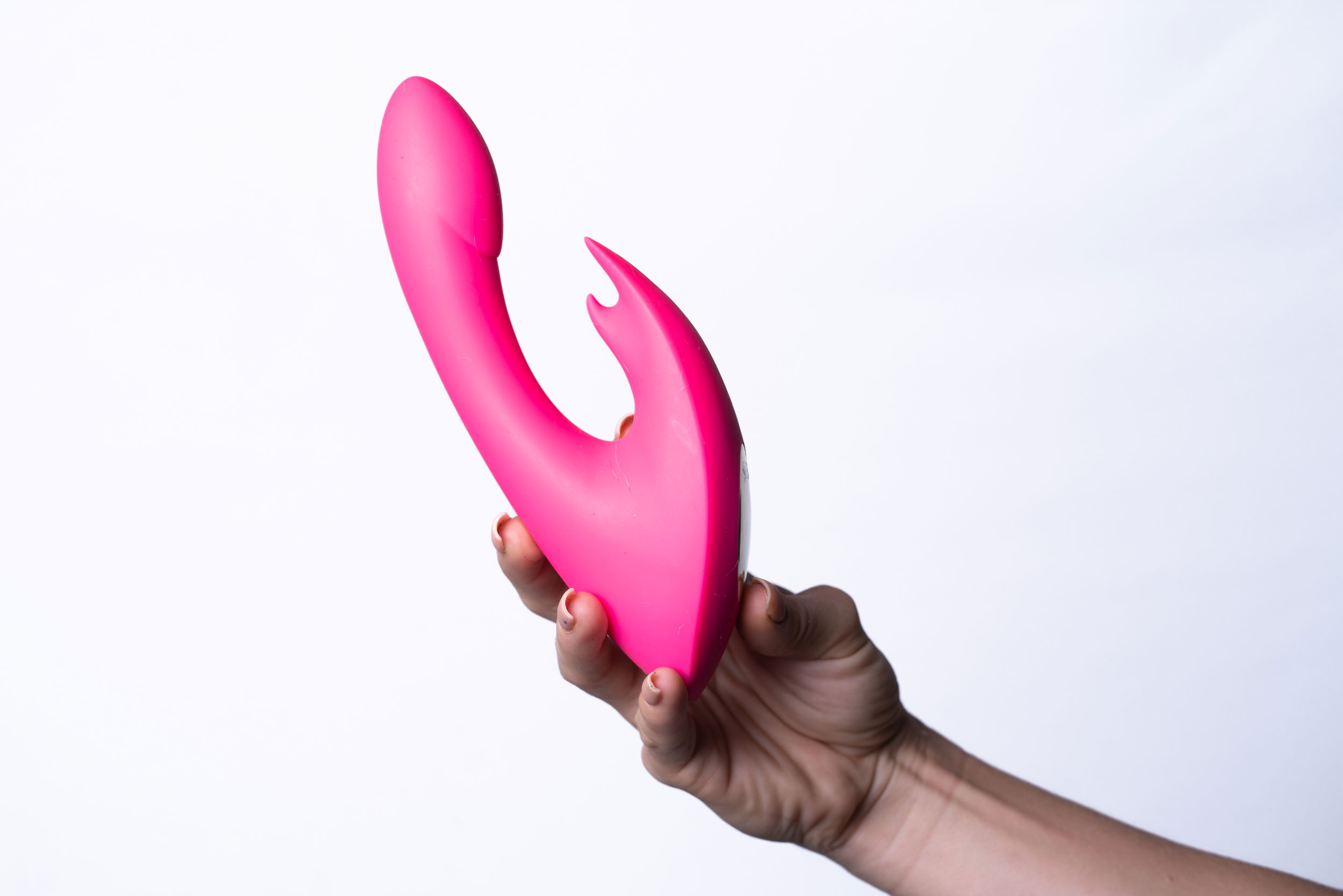 leah usb rechargeable silicone  function rabbit vibrator pink 