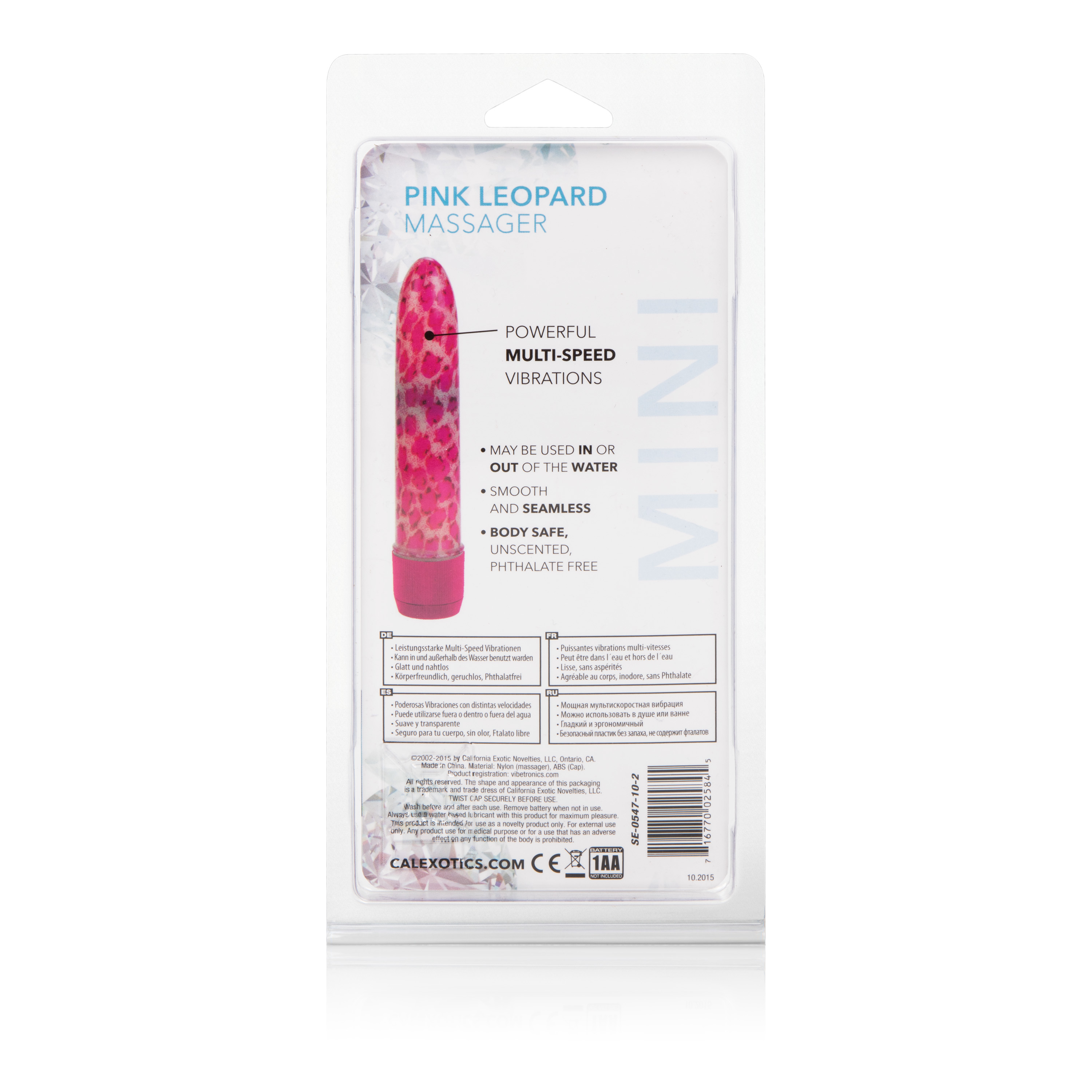 leopard massager mini pink 