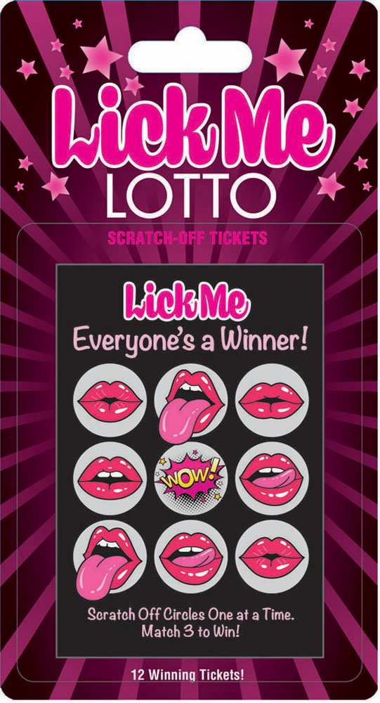 lick me lotto  winning tickets! 