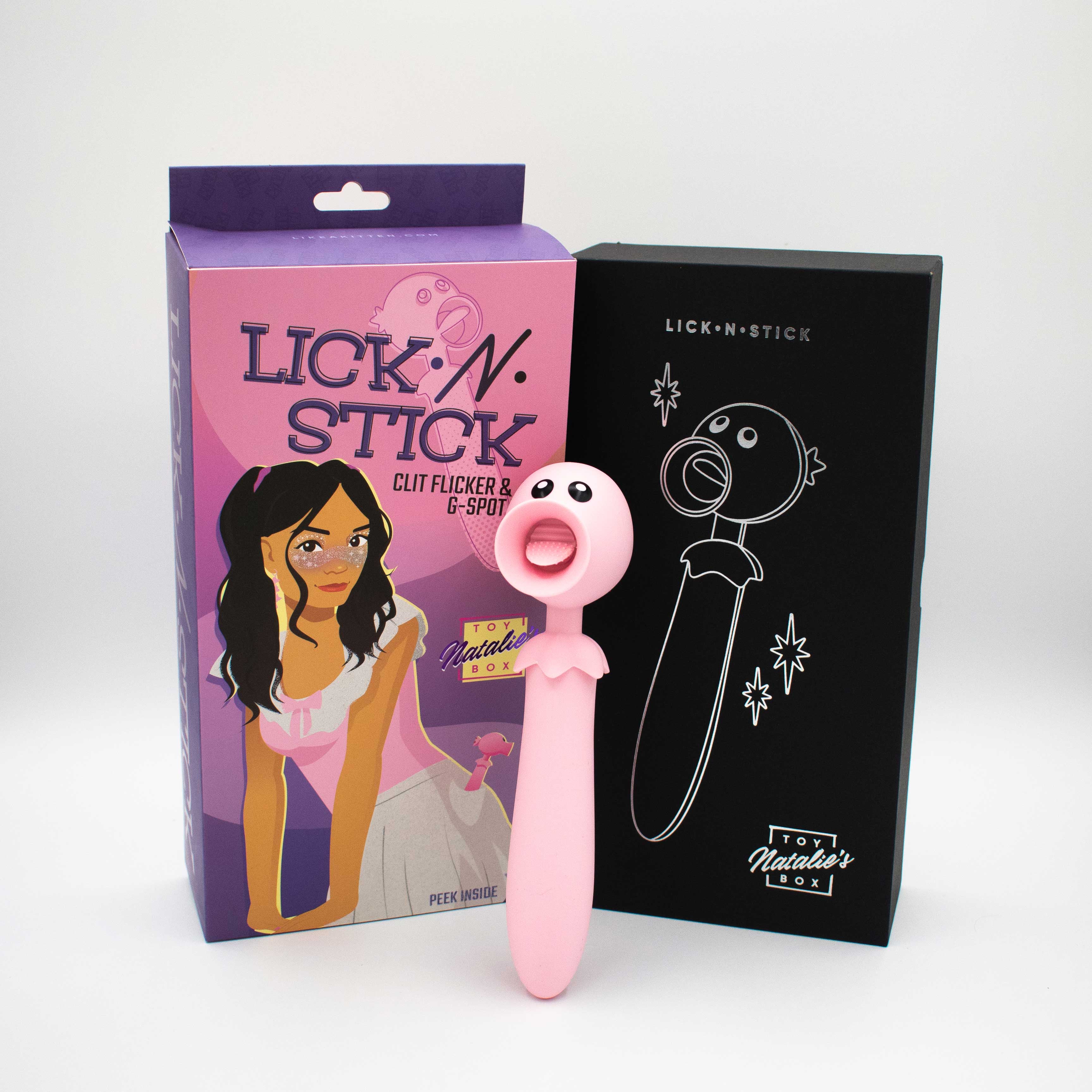 lick n stick clit flicker and g spot vibrator  pink 