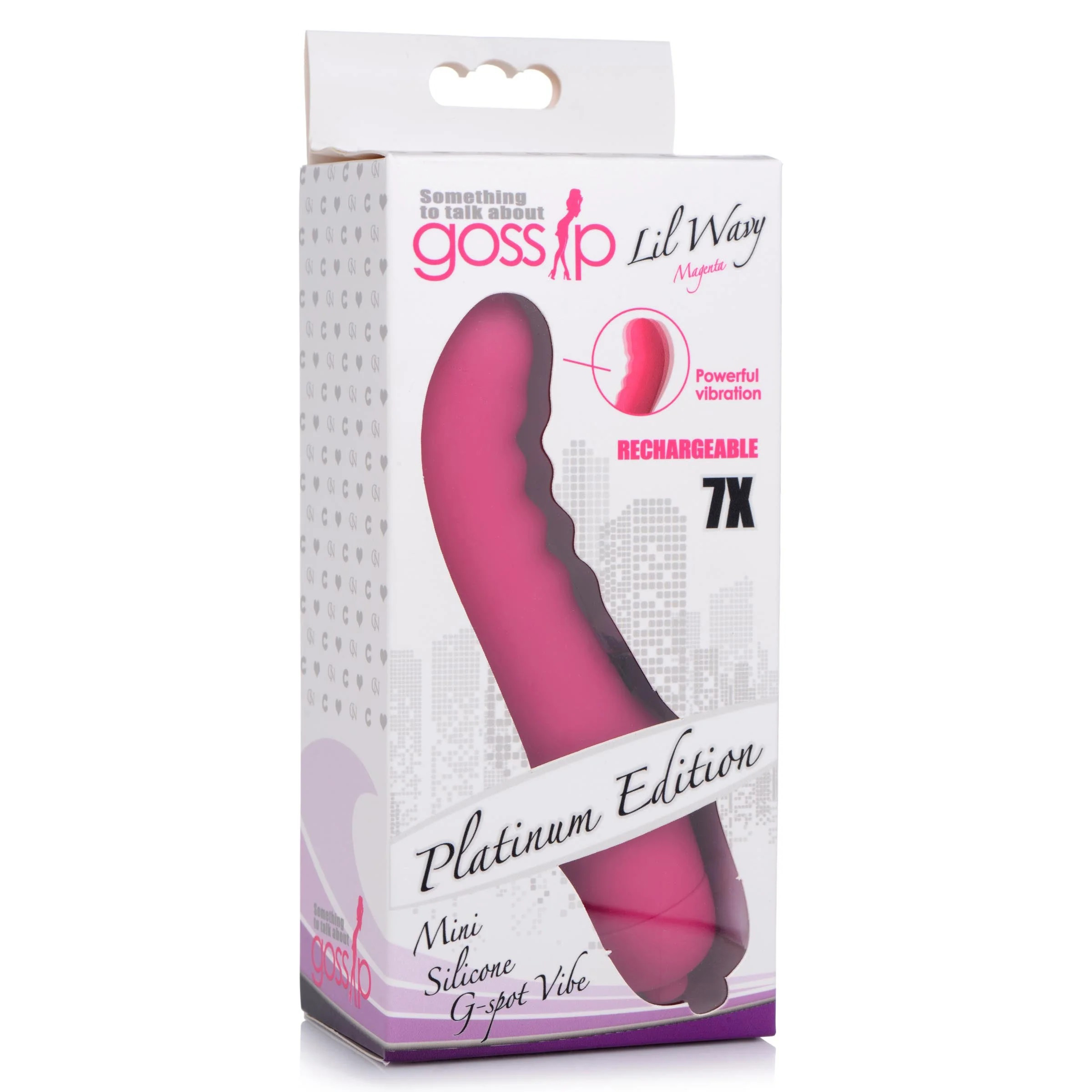 lil wavy mini silicone g spot vibe magenta 