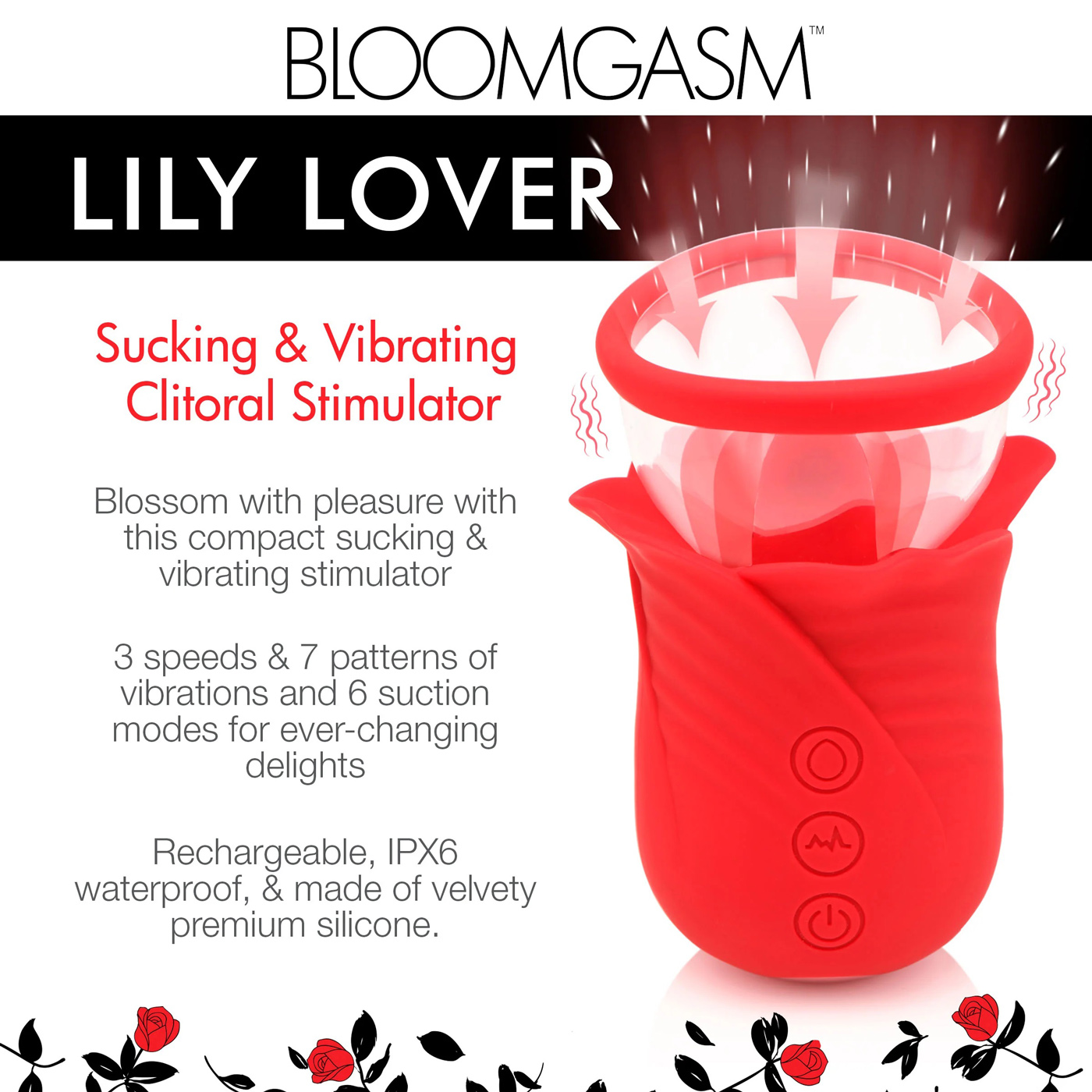 lily lover sucking and vibrating clitoral stimulator red 