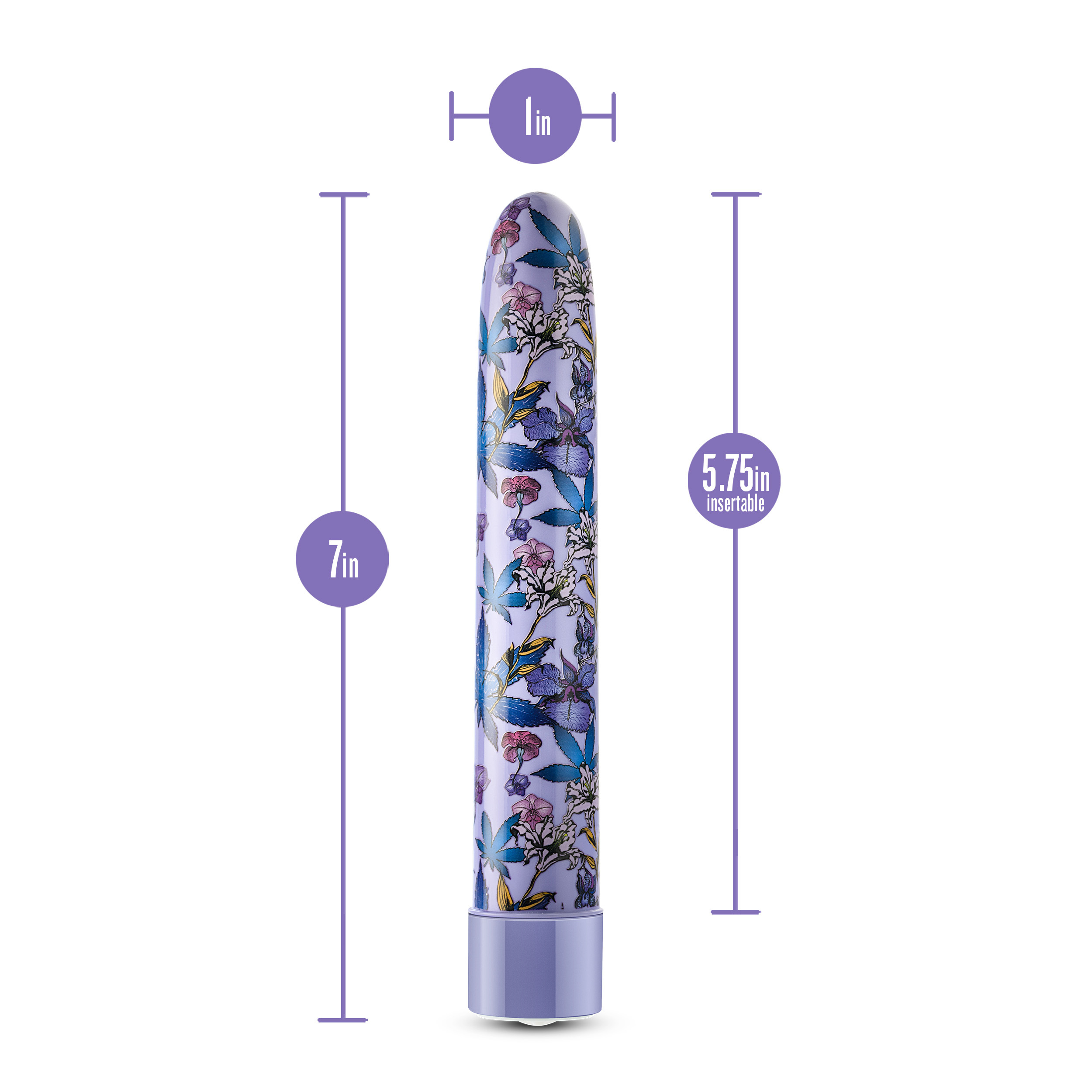 limited addiction floradelic  inch  rechargeable vibe purple 