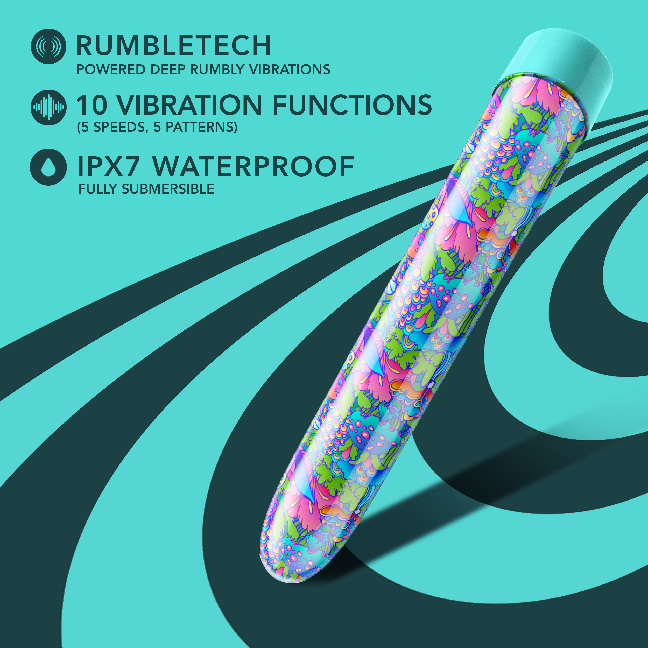 limited addiction utopia  inch rechargeable  vibe aqua 