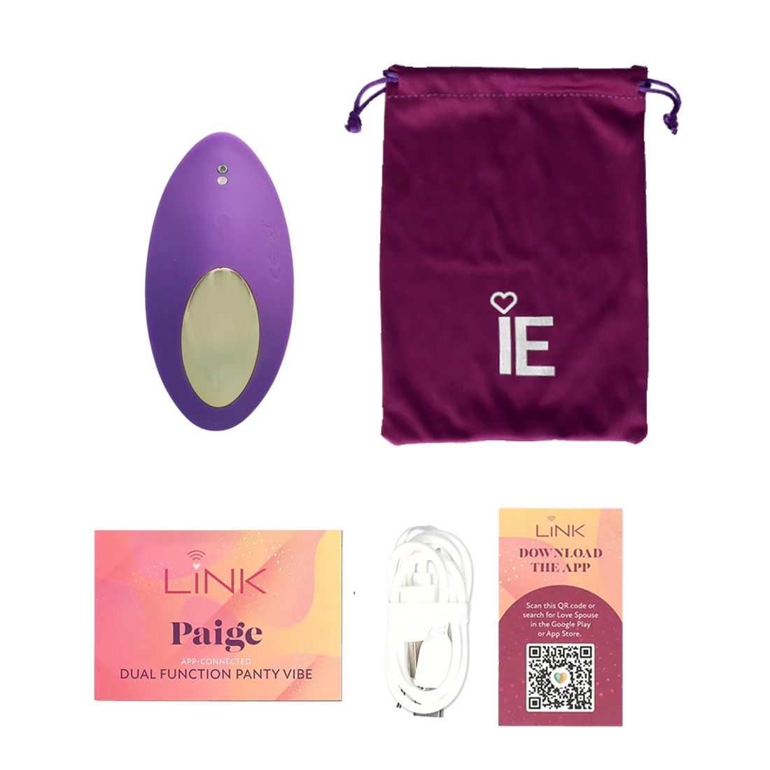 link paige app connected dual function panty  vibe purple 