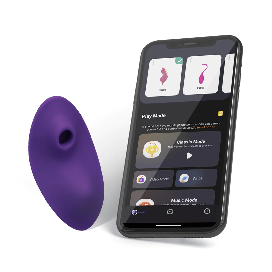 link paige app connected dual function panty  vibe purple 