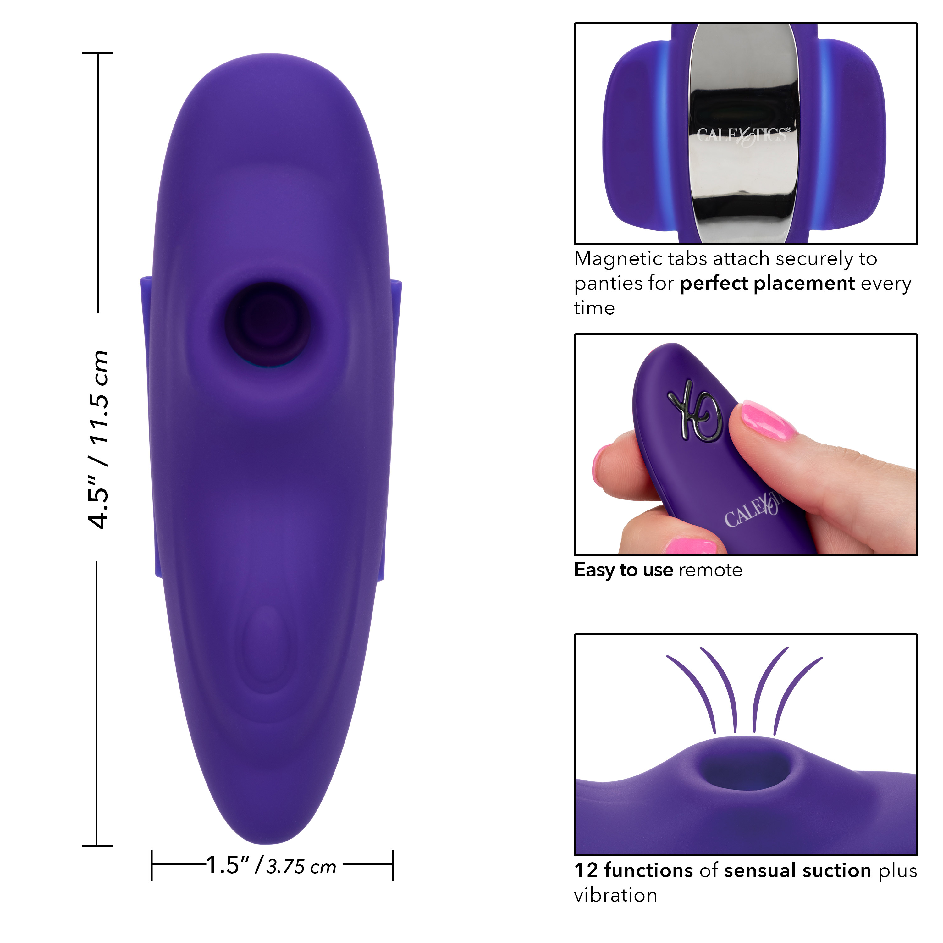 lock n play remote suction panty teaser purple 