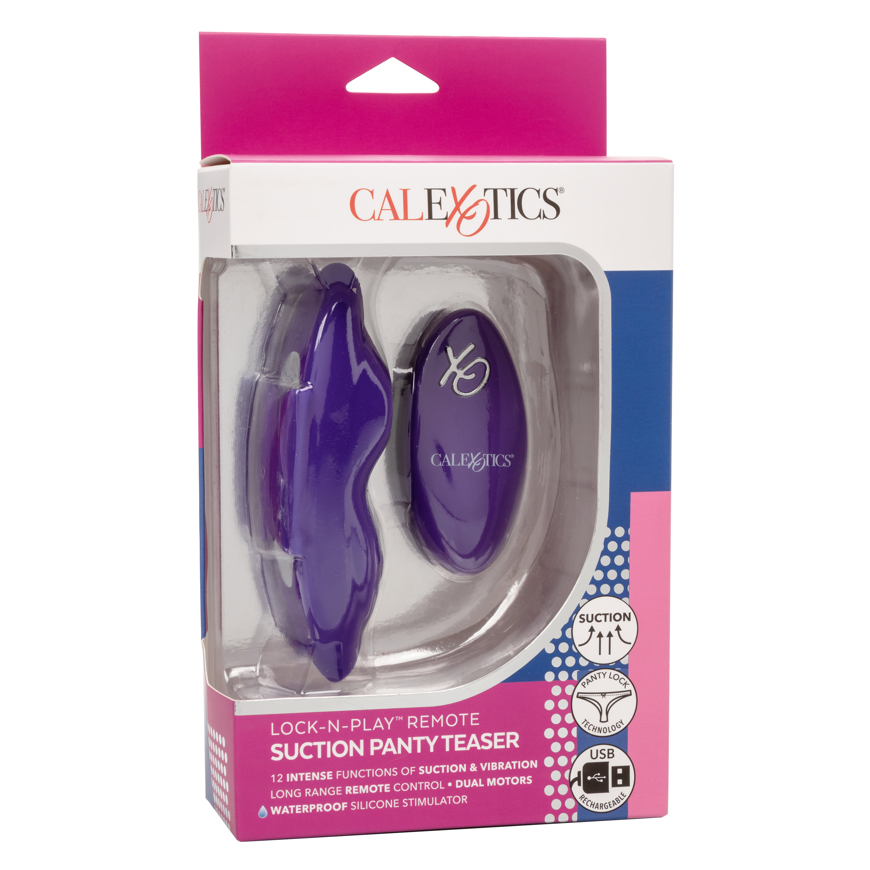 lock n play remote suction panty teaser purple 