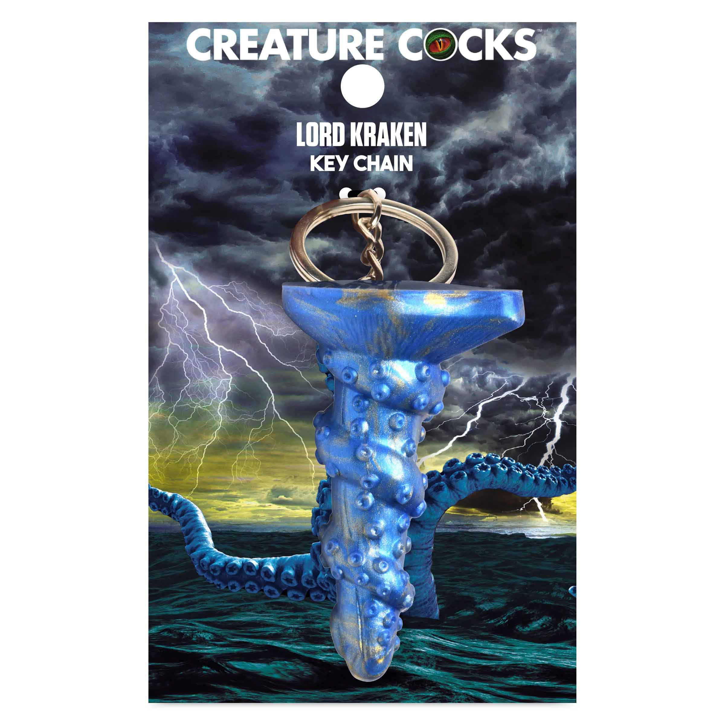 lord kraken keychain blue 