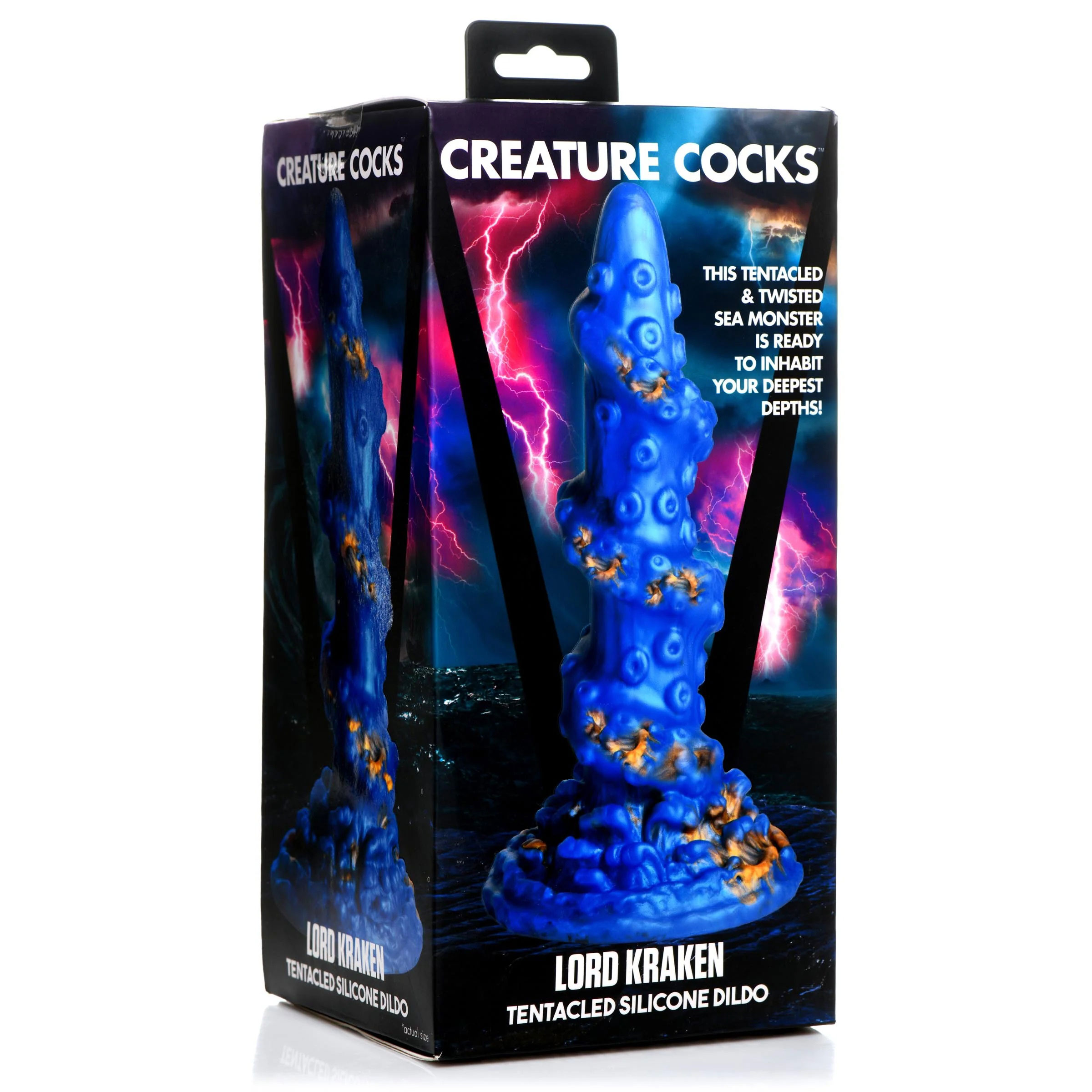 lord kraken tentacled silicone dildo blue 