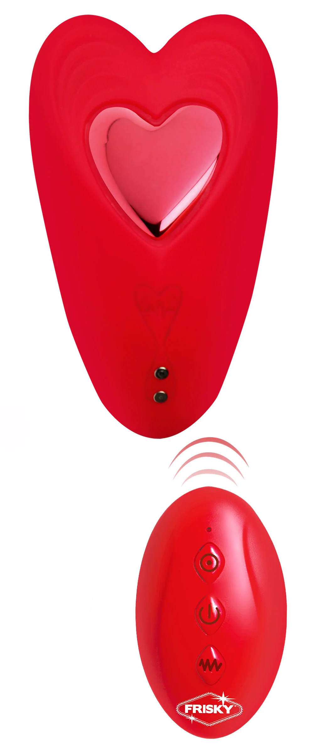 love connection silicone panty vibe with remote control red 