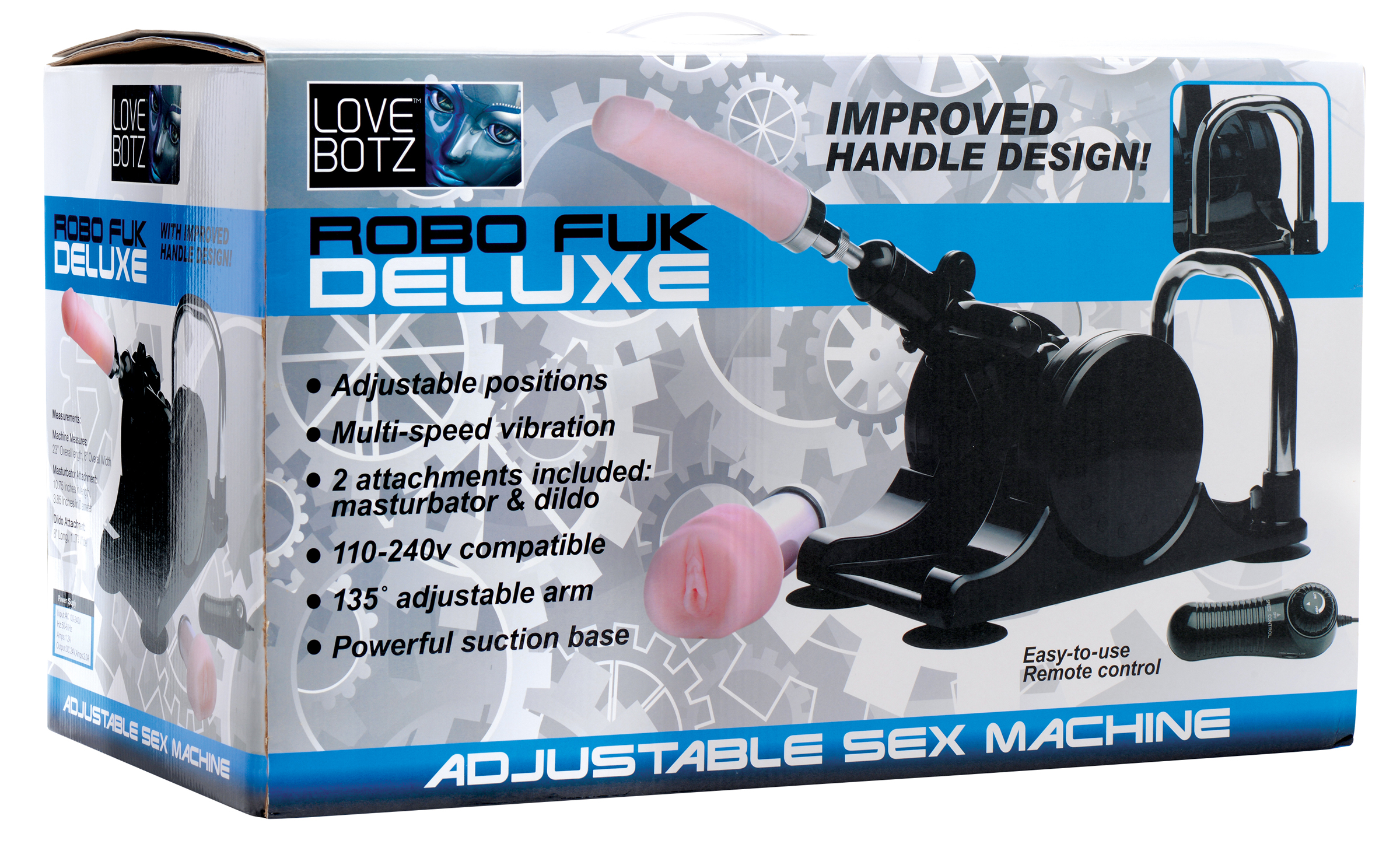 lovebotz robo fuk deluxe adjustable sex machine 