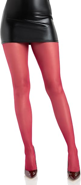 Lycra Sheer to Waist Support Pantyhose Os Burgundy
