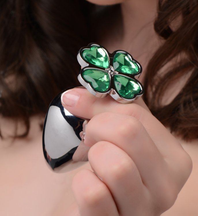 lucky clover gem anal plug medium 