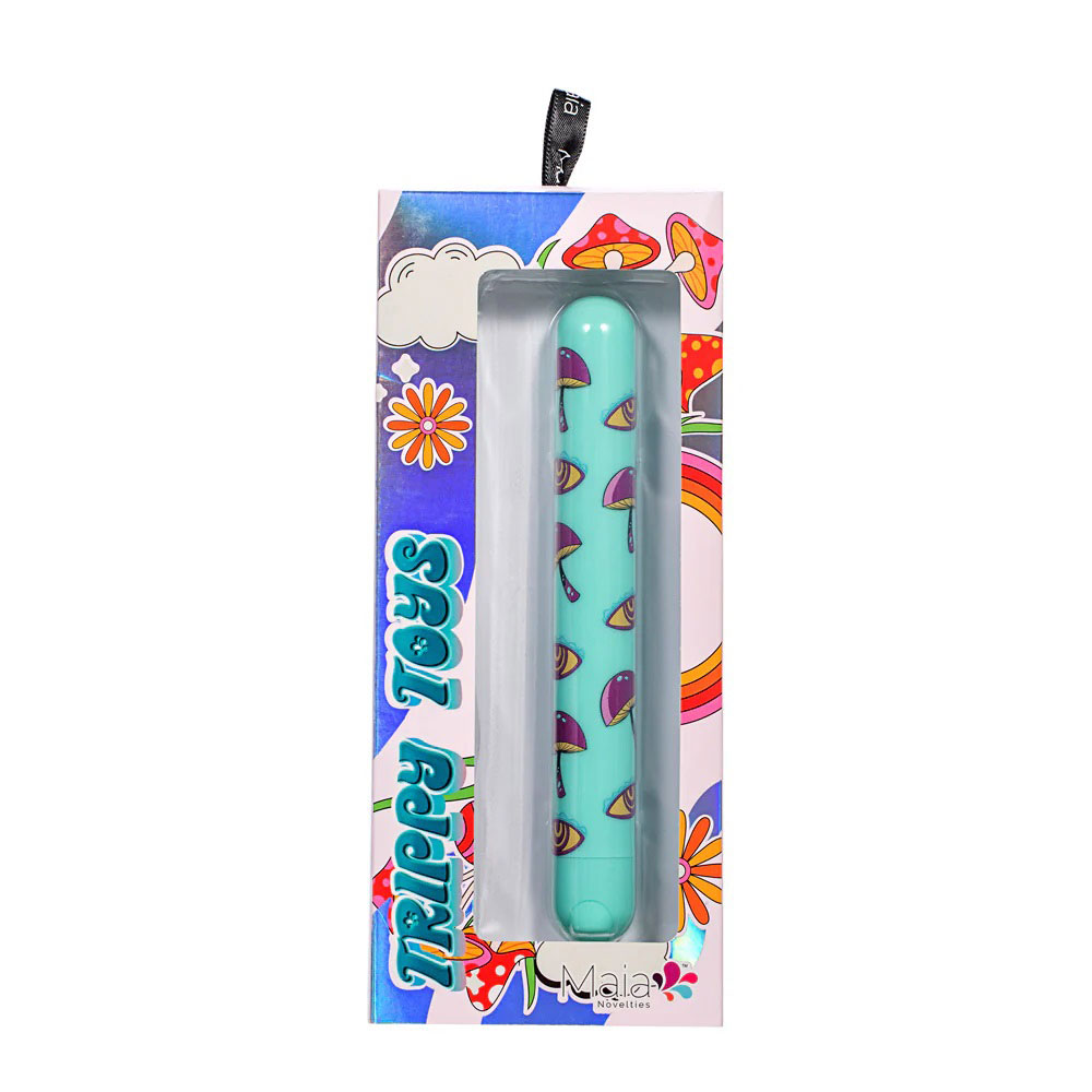 lucy mushroom pattern rechargeable x long bullet blue 