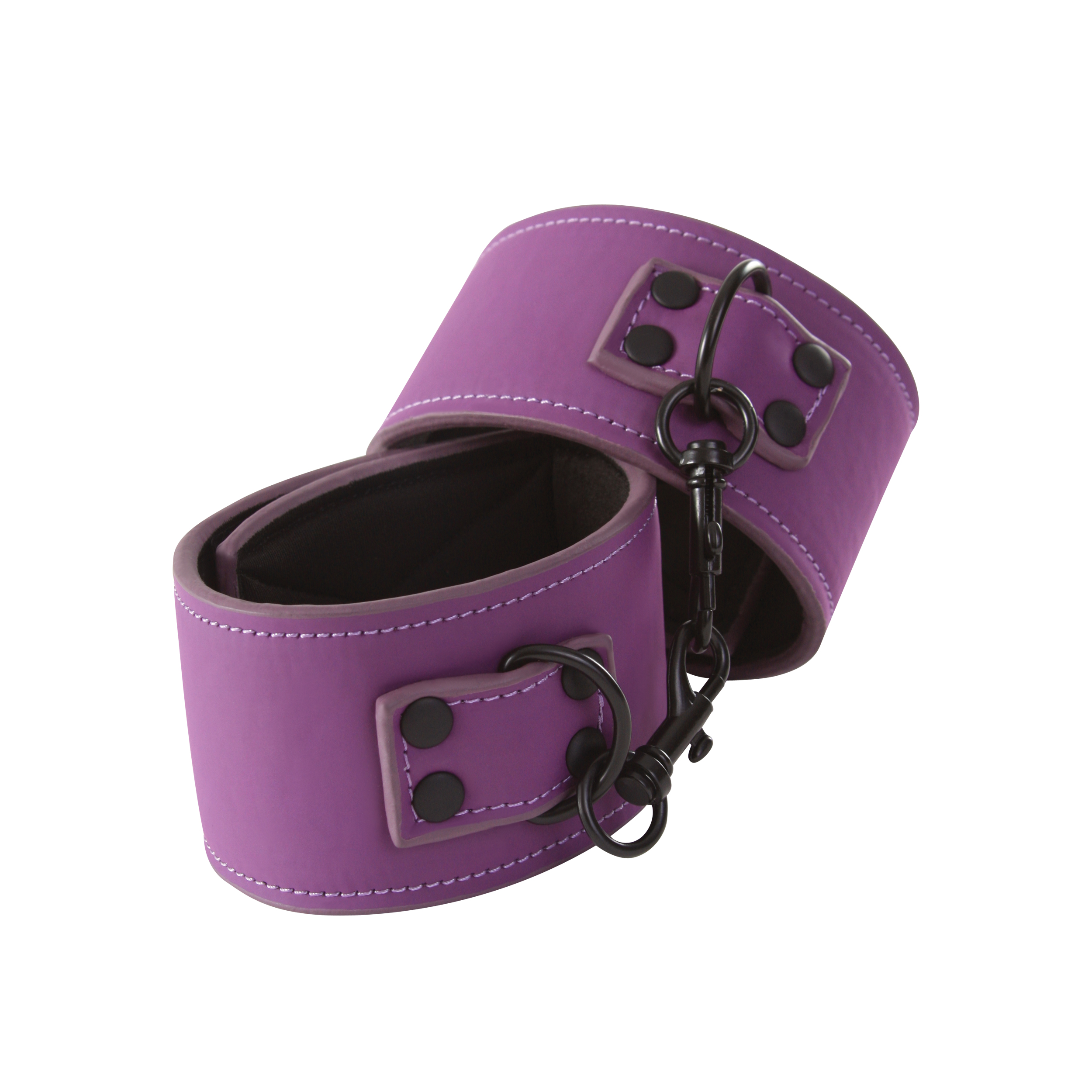 lust bondage wrist cuff purple 