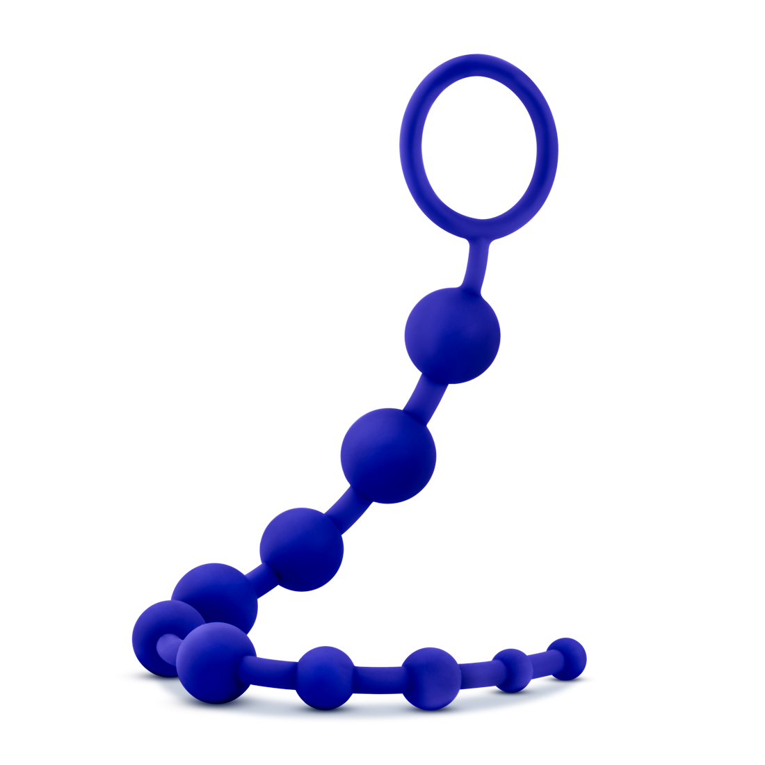 luxe silicone  beads indigo 