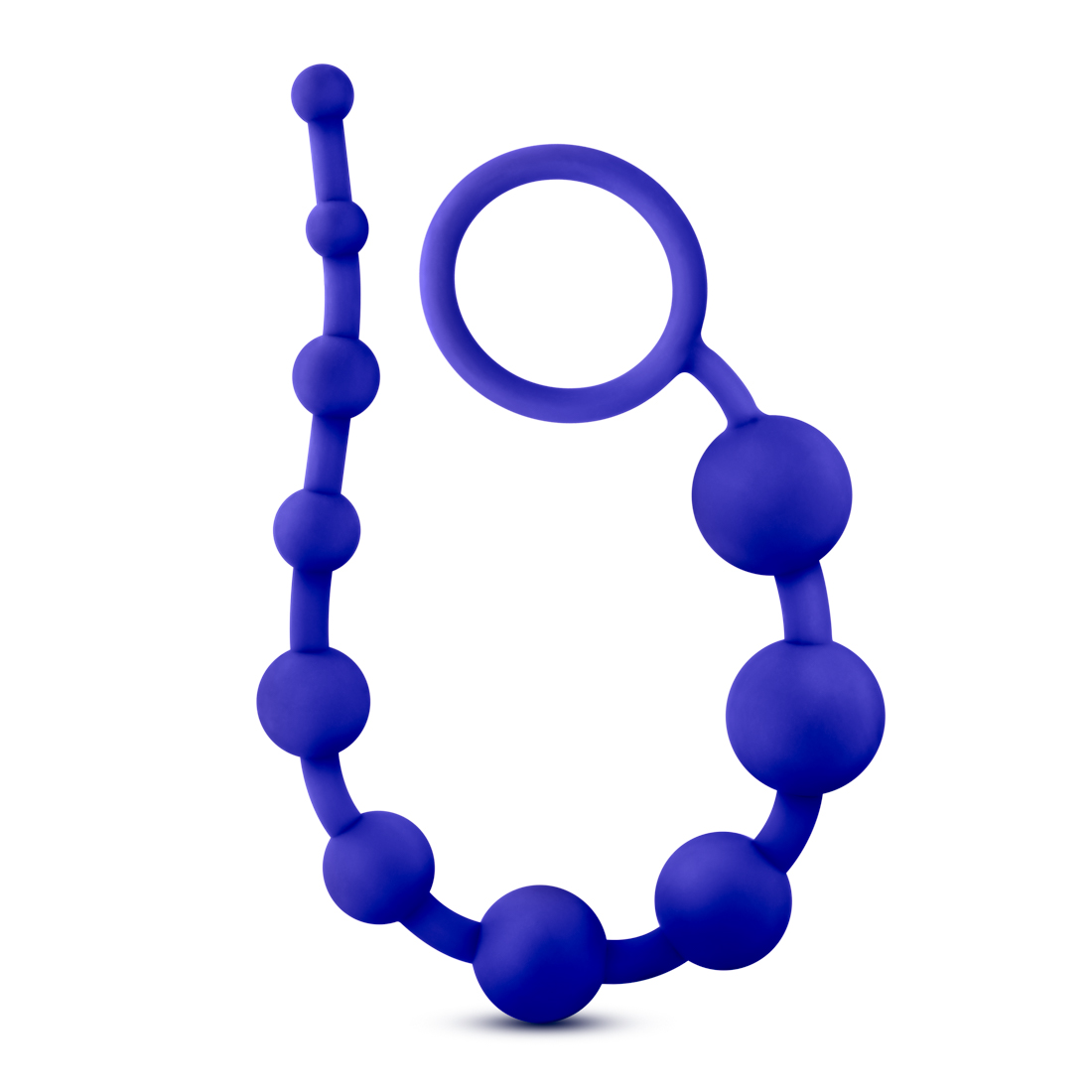 luxe silicone  beads indigo 