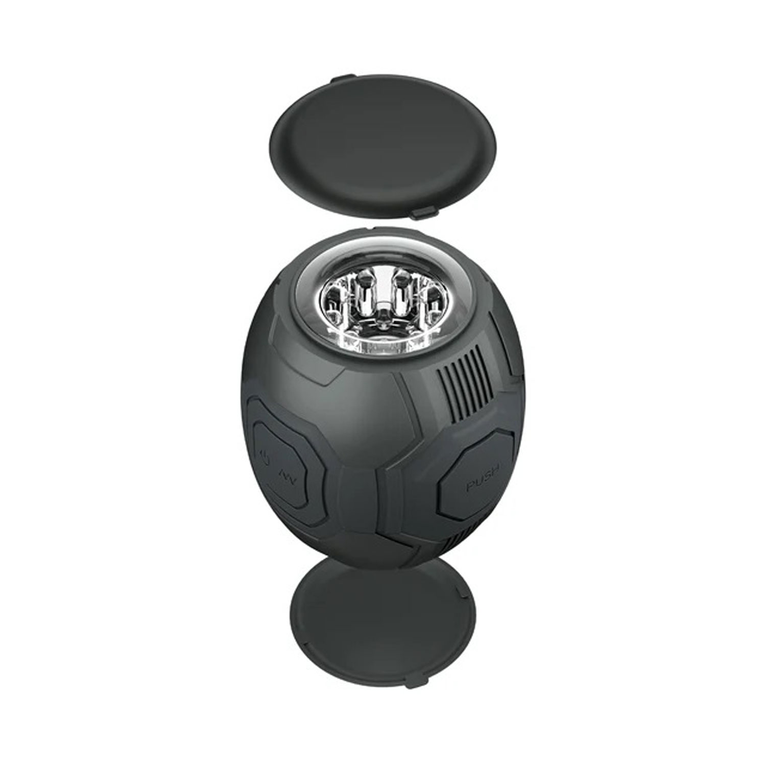 m for men dome x vibrating masturbator black 