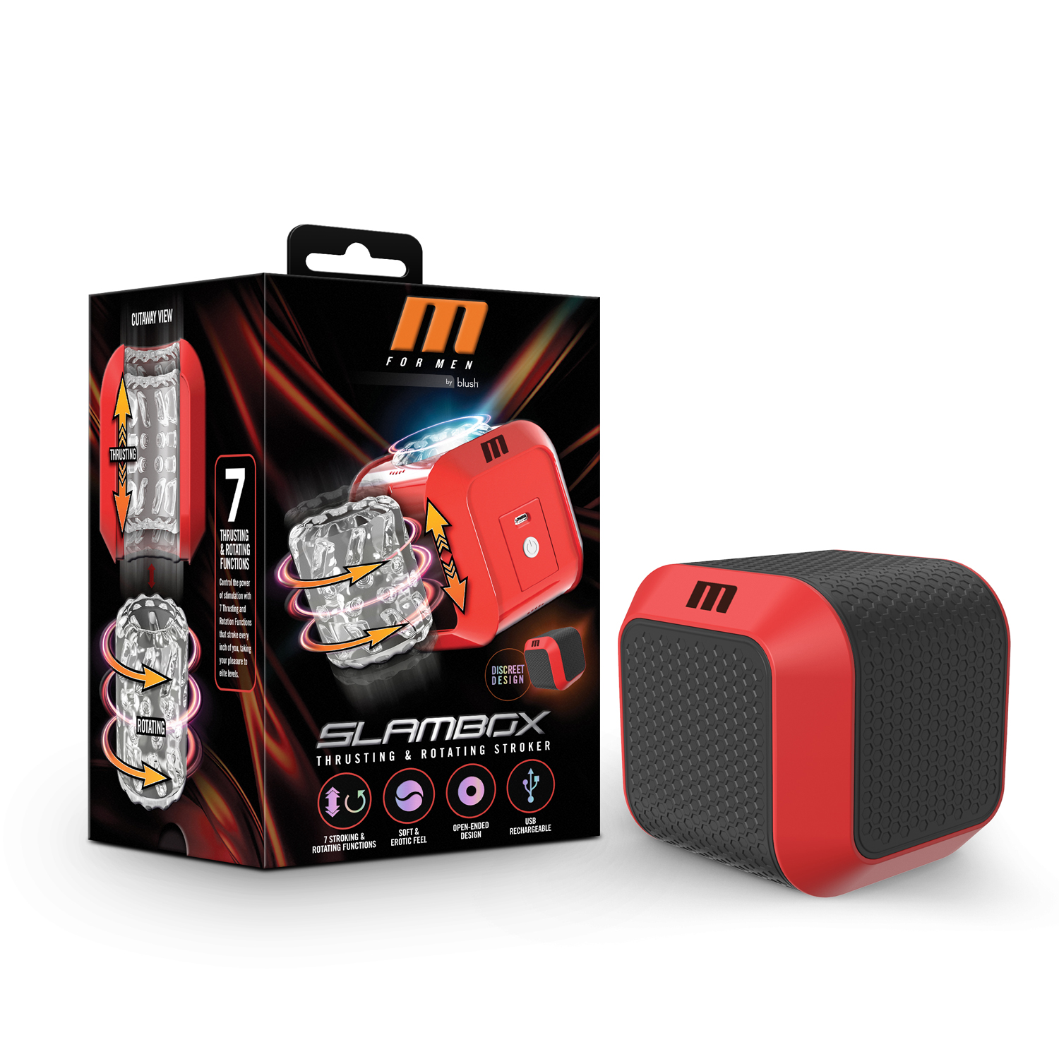 m for men slambox red 