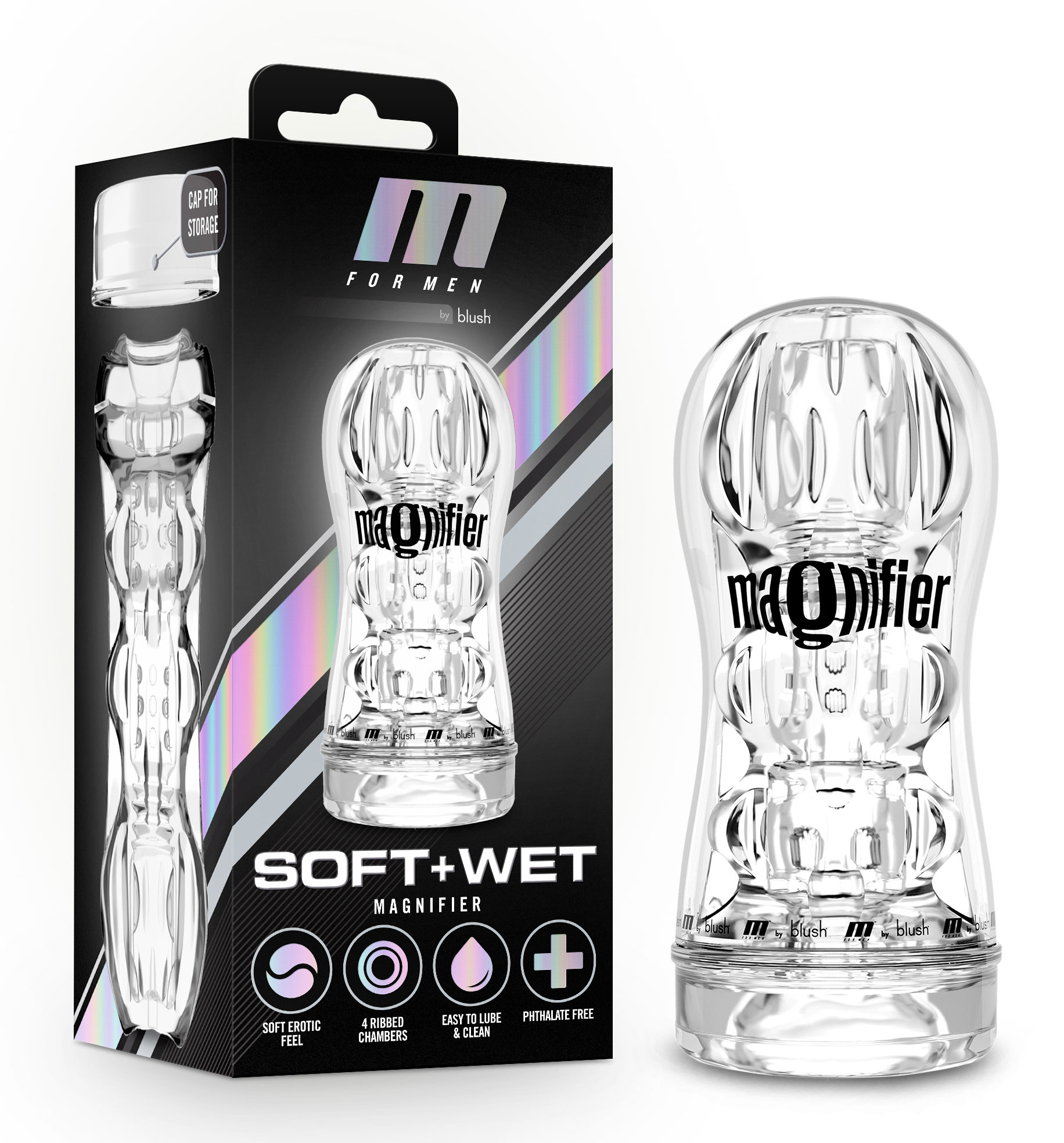 m for men soft and wet magnifier clear 