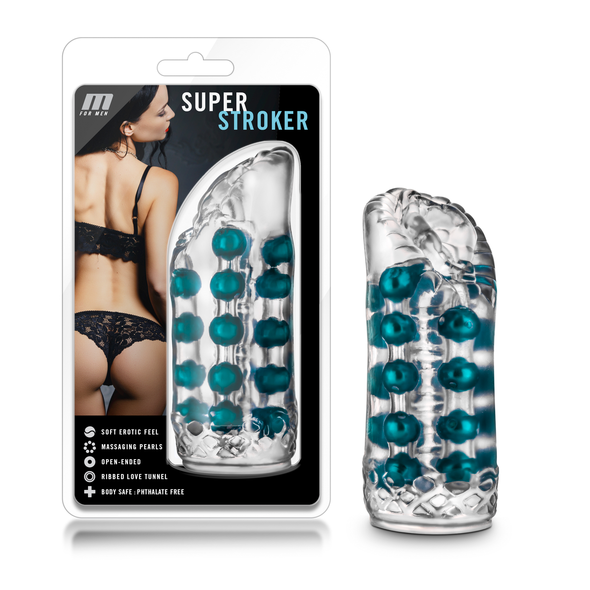 m for men super stroker clear 