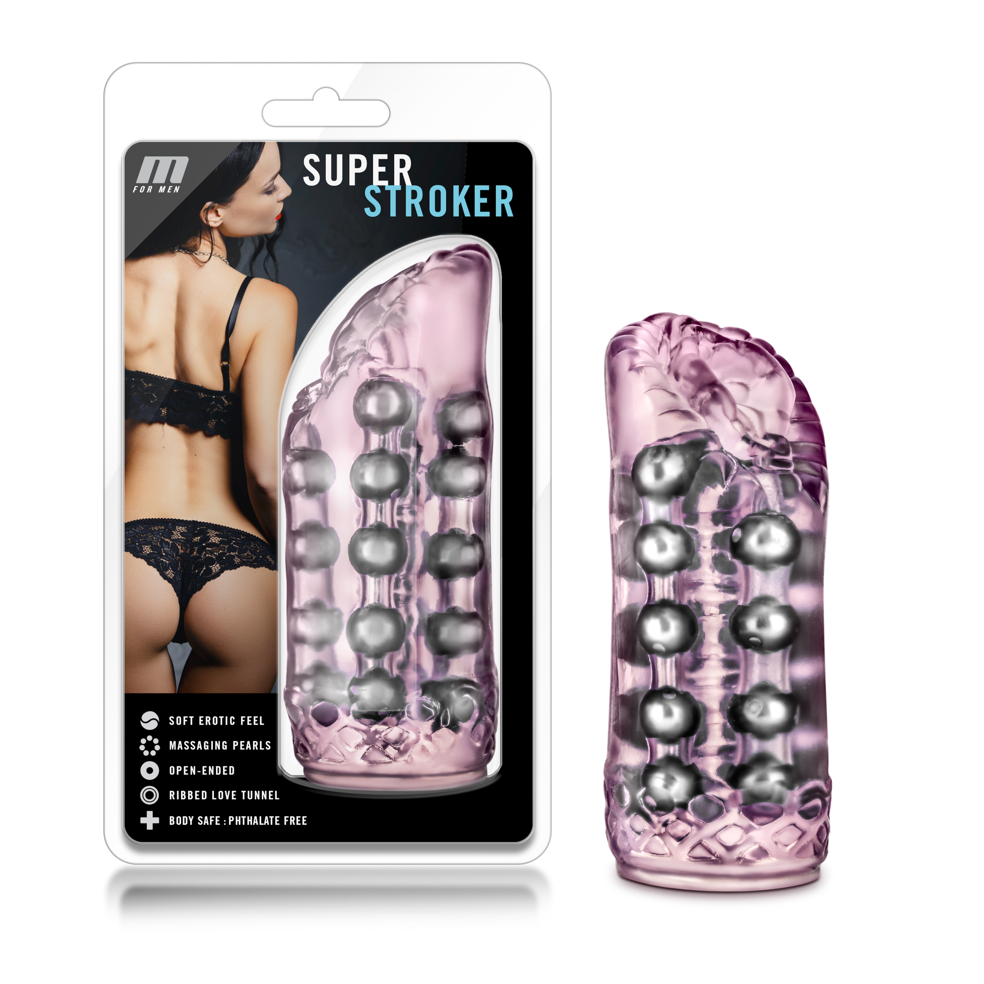 m for men super stroker pink 