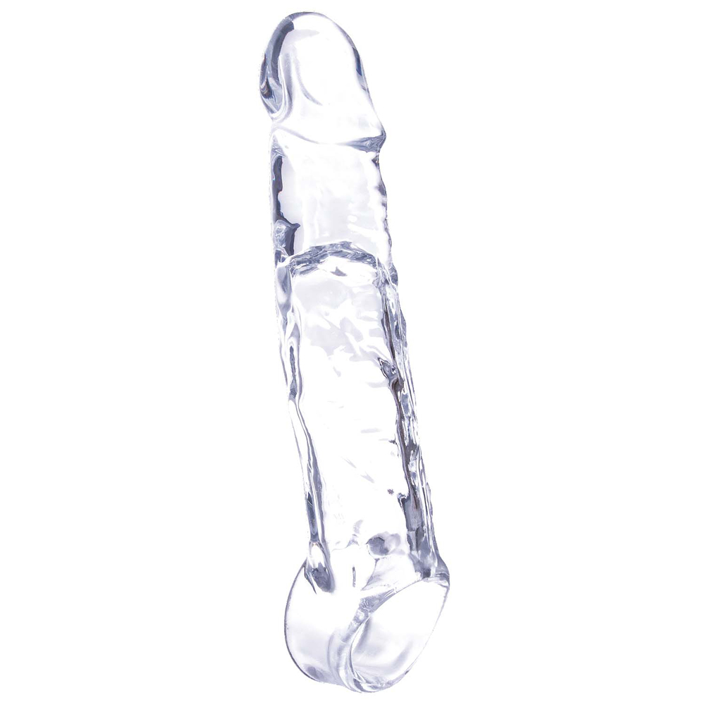 magic penis extender and ball strap  clear 