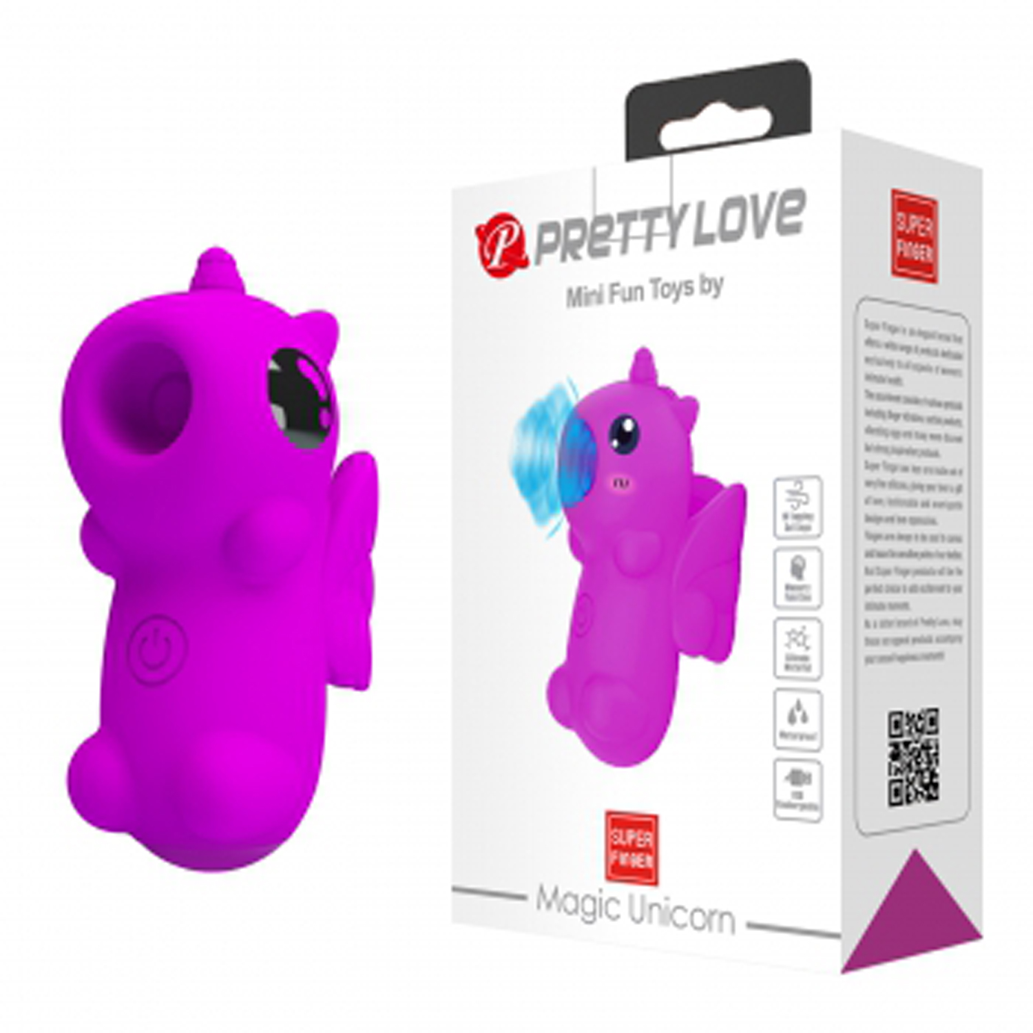 magic unicorn finger vibrator purple 